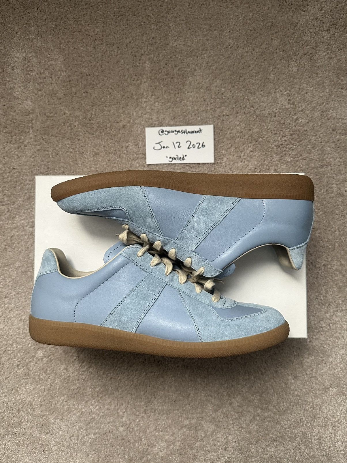 Maison Margiela Maison Margiela Replica Sneaker - Blue Size US 9.5 / EU 42-43 - 2 Thumbnail