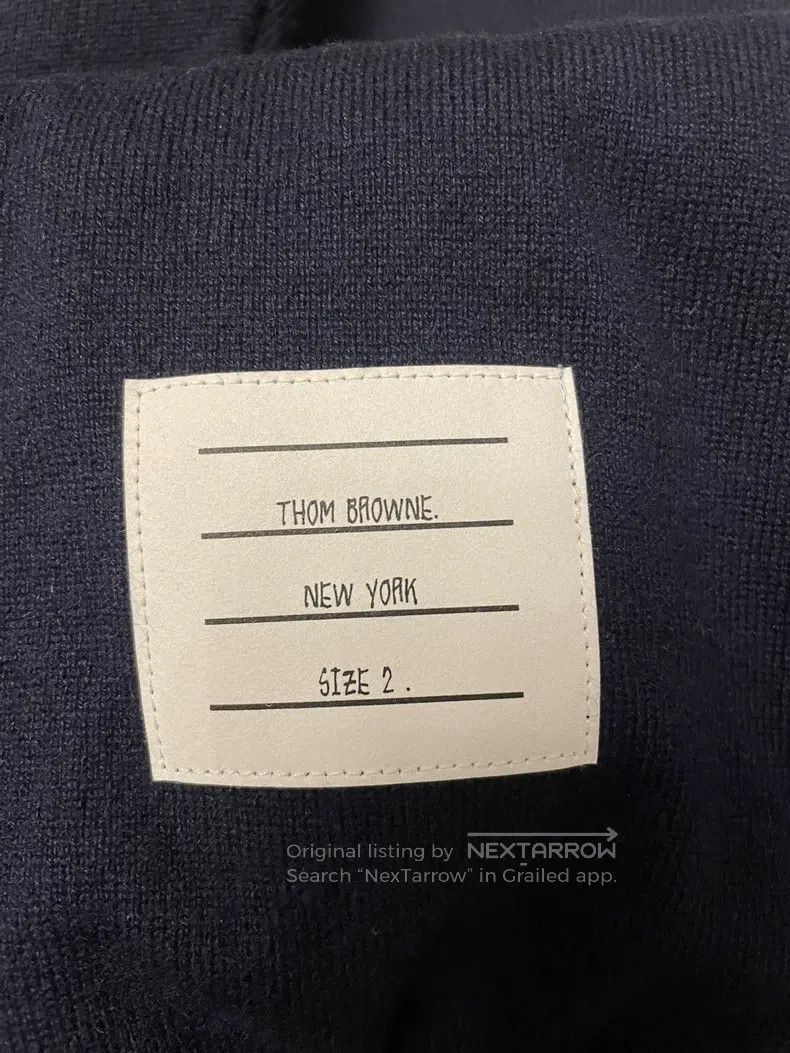 Thom Browne Thom Browne size 2 Dark Blue Cashmere Cotton Knit Casual Sp Size US 28 / EU 44 - 6 Thumbnail