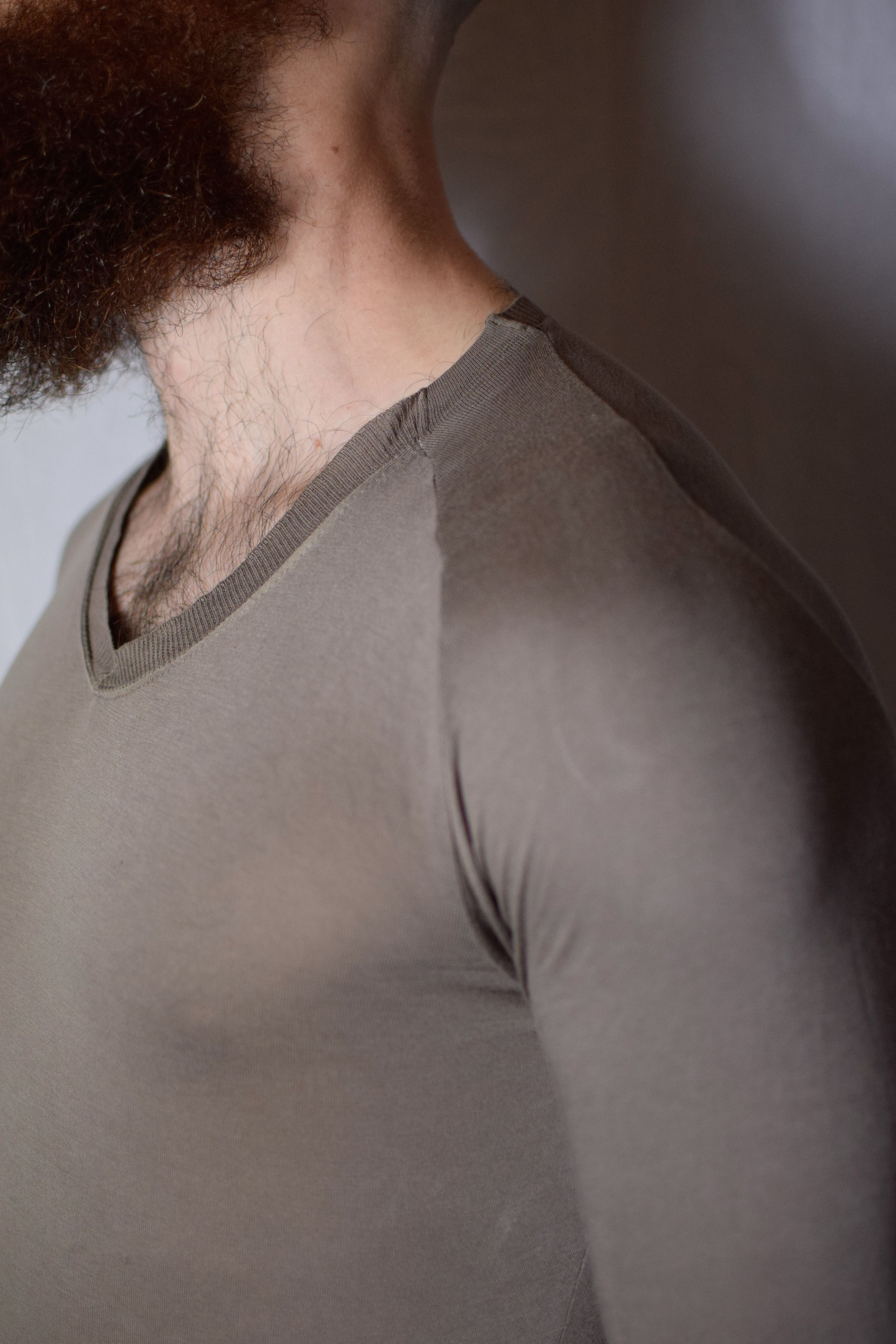 Julius Julius SS08 V-Neck Patch Longsleeve Top - 217CUM12 Size US M / EU 48-50 / 2 - 7 Thumbnail