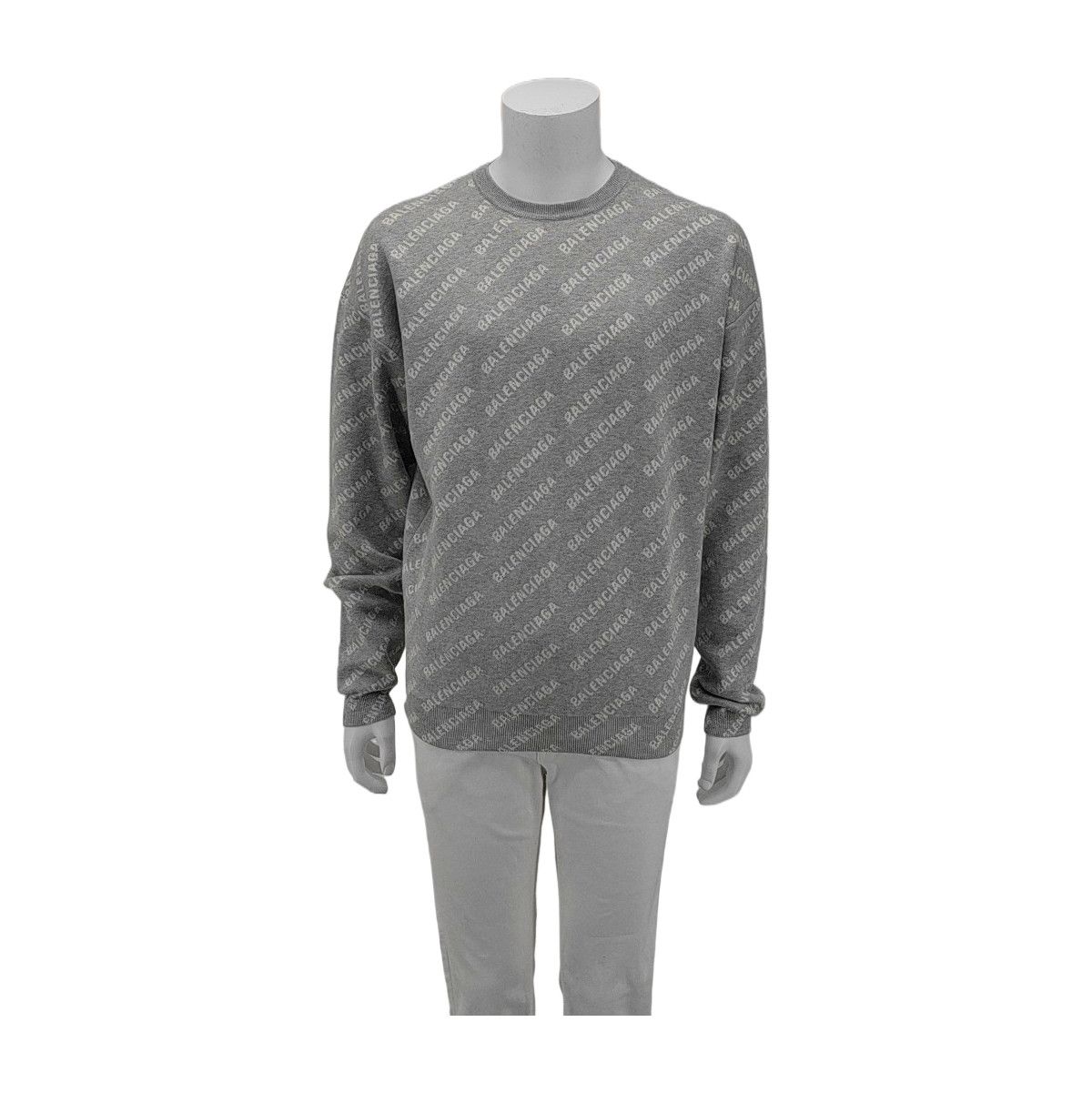 Balenciaga Balenciaga Logo All-Over Print Sweater Size XS Size US XS / EU 42 / 0 - 1 Thumbnail