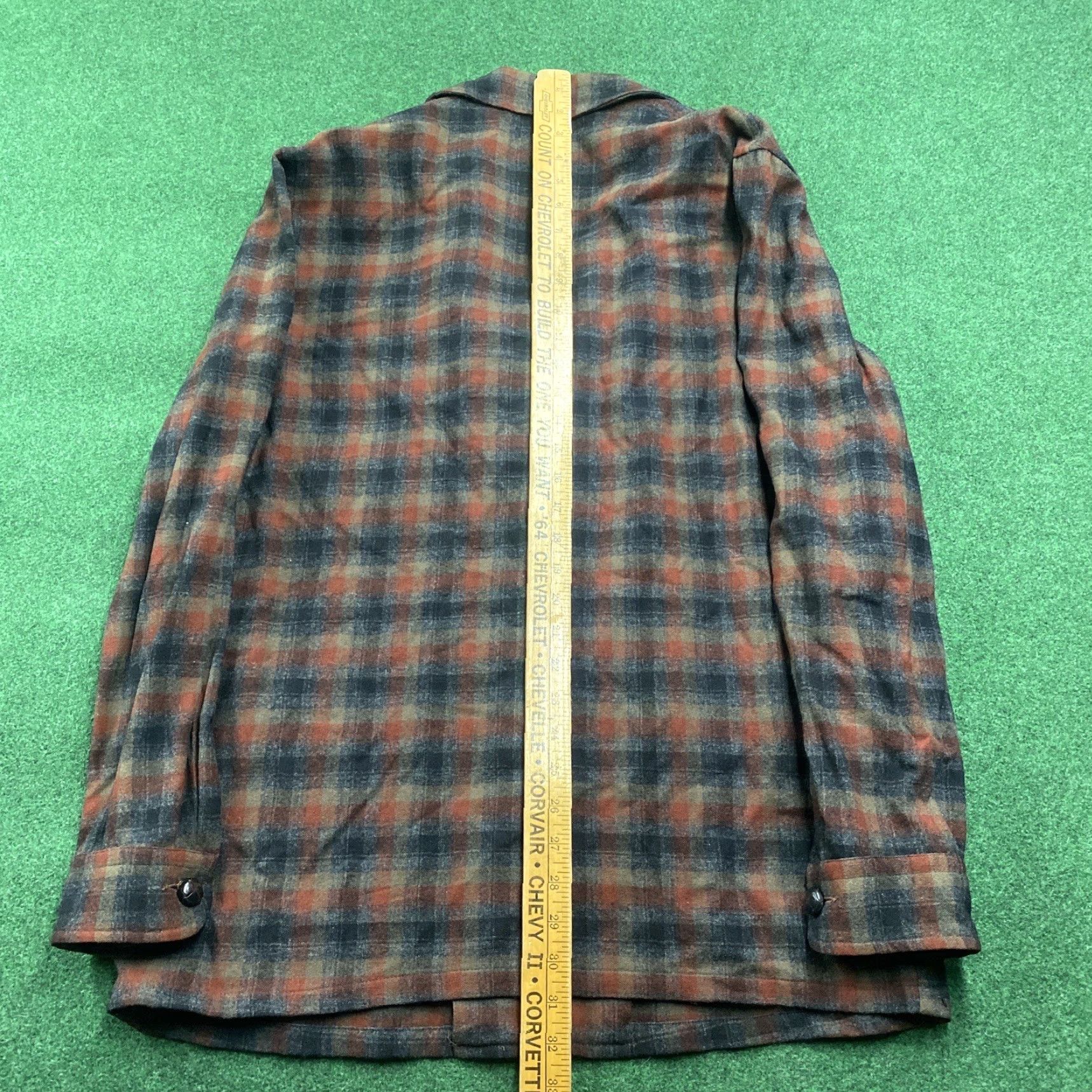 Pendleton VINTAGE Pendleton 49er Jacket Mens M Gray 70S Wool Plaid Cardigan Button Up Jacket Men Shadow Red USA Western Classic Holiday Size US M / EU 48-50 / 2 - 7 Thumbnail