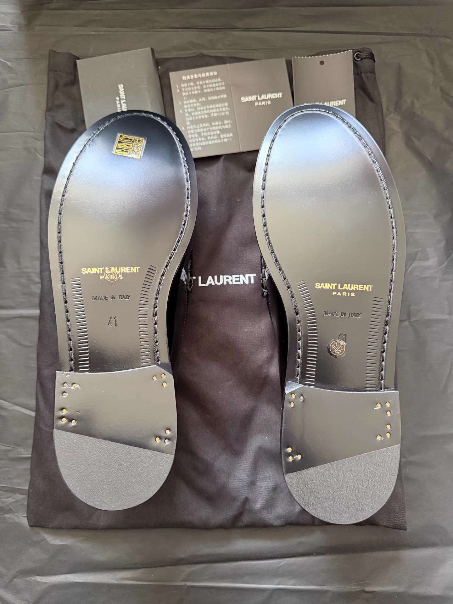 Saint Laurent Paris SaintLaurentMen's Runway Patent Leather Horsebit Loafers Ｑ23 Size US 8 / EU 41 - 5 Thumbnail