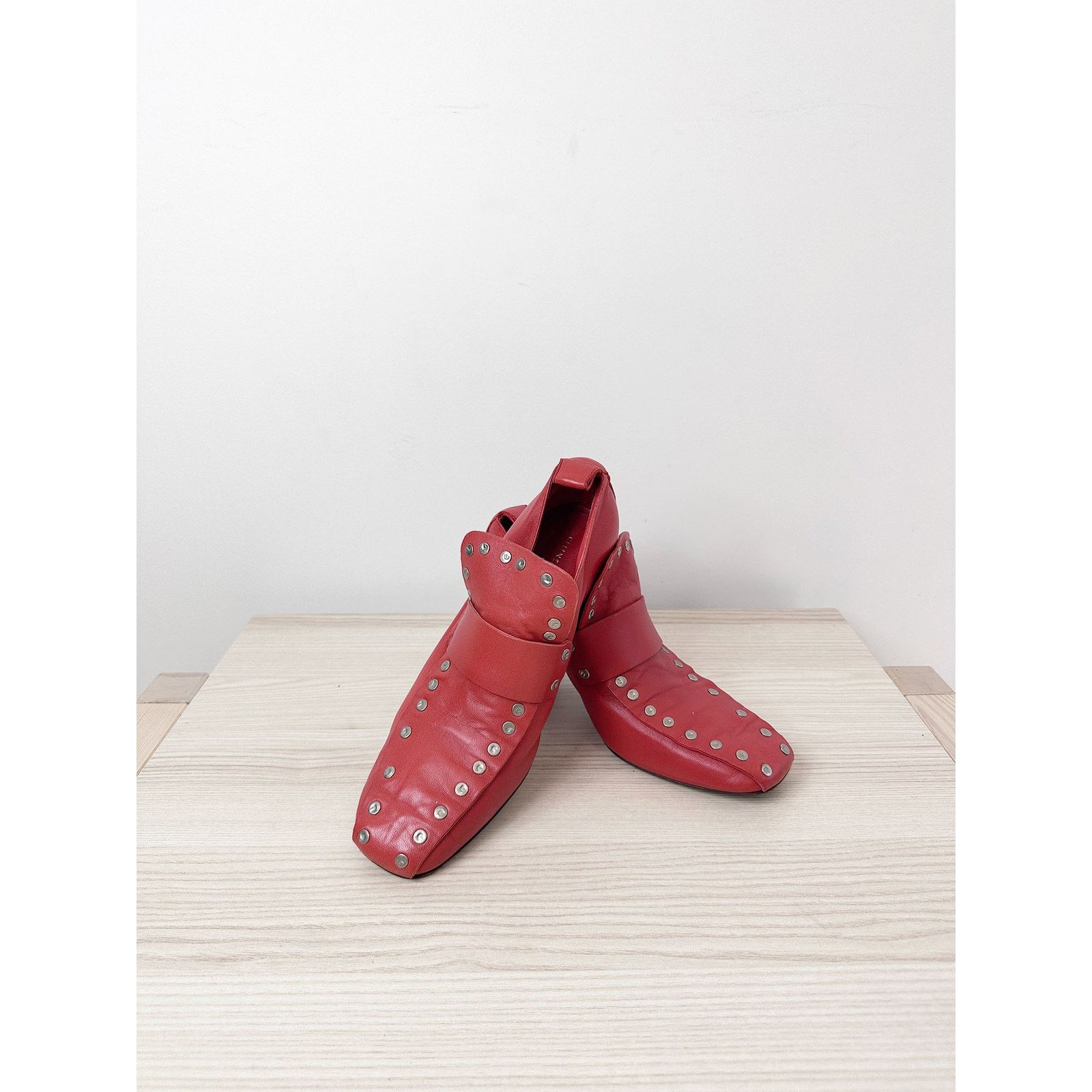Celine Celine by Phoebe Philo Red Moccasin Pumps Size US 6 / IT 36 - 3 Thumbnail