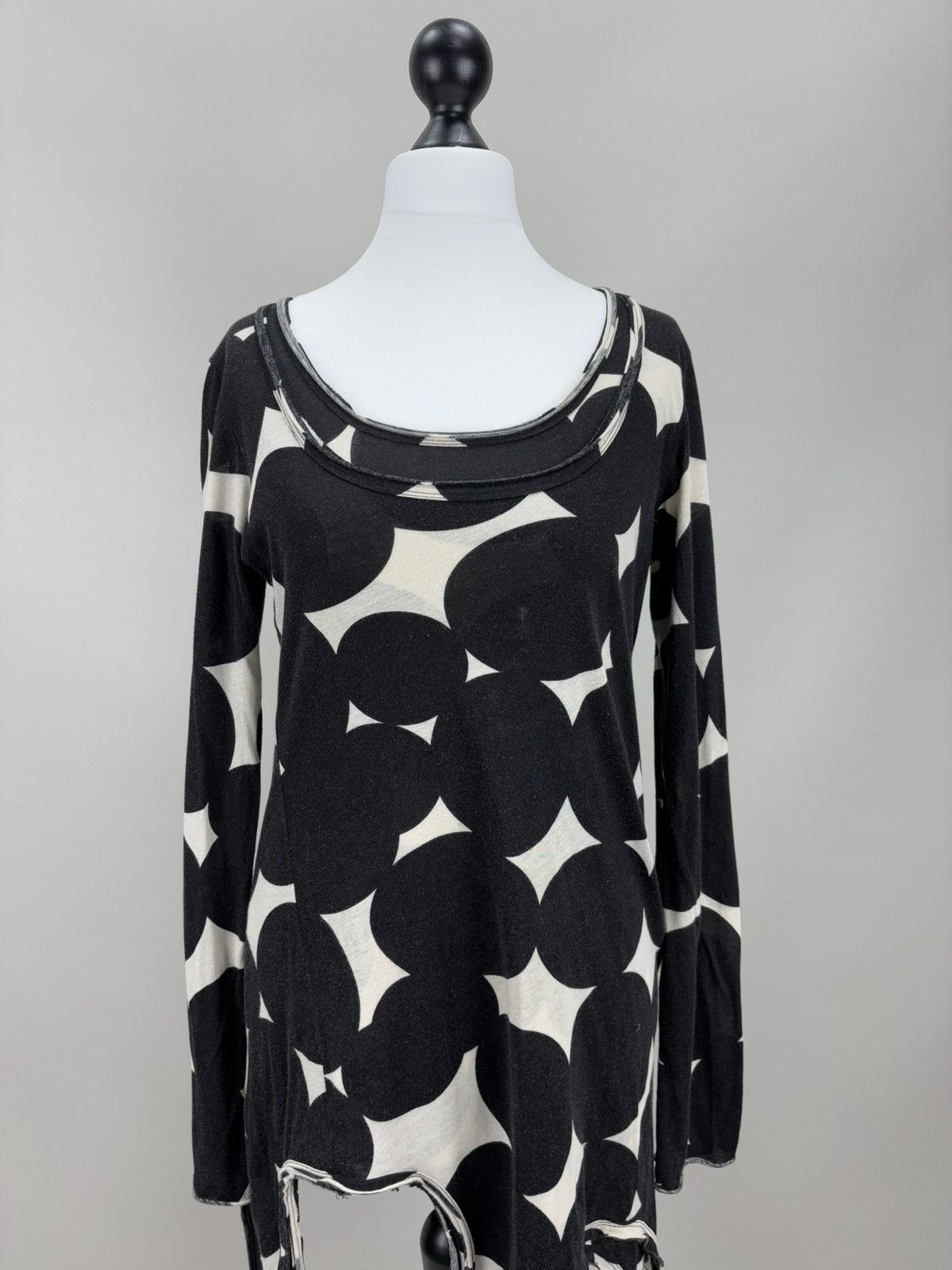 Japanese Brand × Rundholz Womens dress Rundholz Black Label Size M Color White/Black Size M / US 6-8 / IT 42-44 - 2 Thumbnail