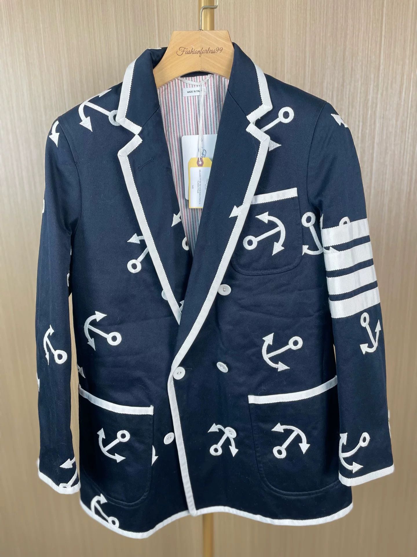 Thom Browne thom browne anchor print blazer jacket Size US M / EU 48-50 / 2 - 1 Thumbnail