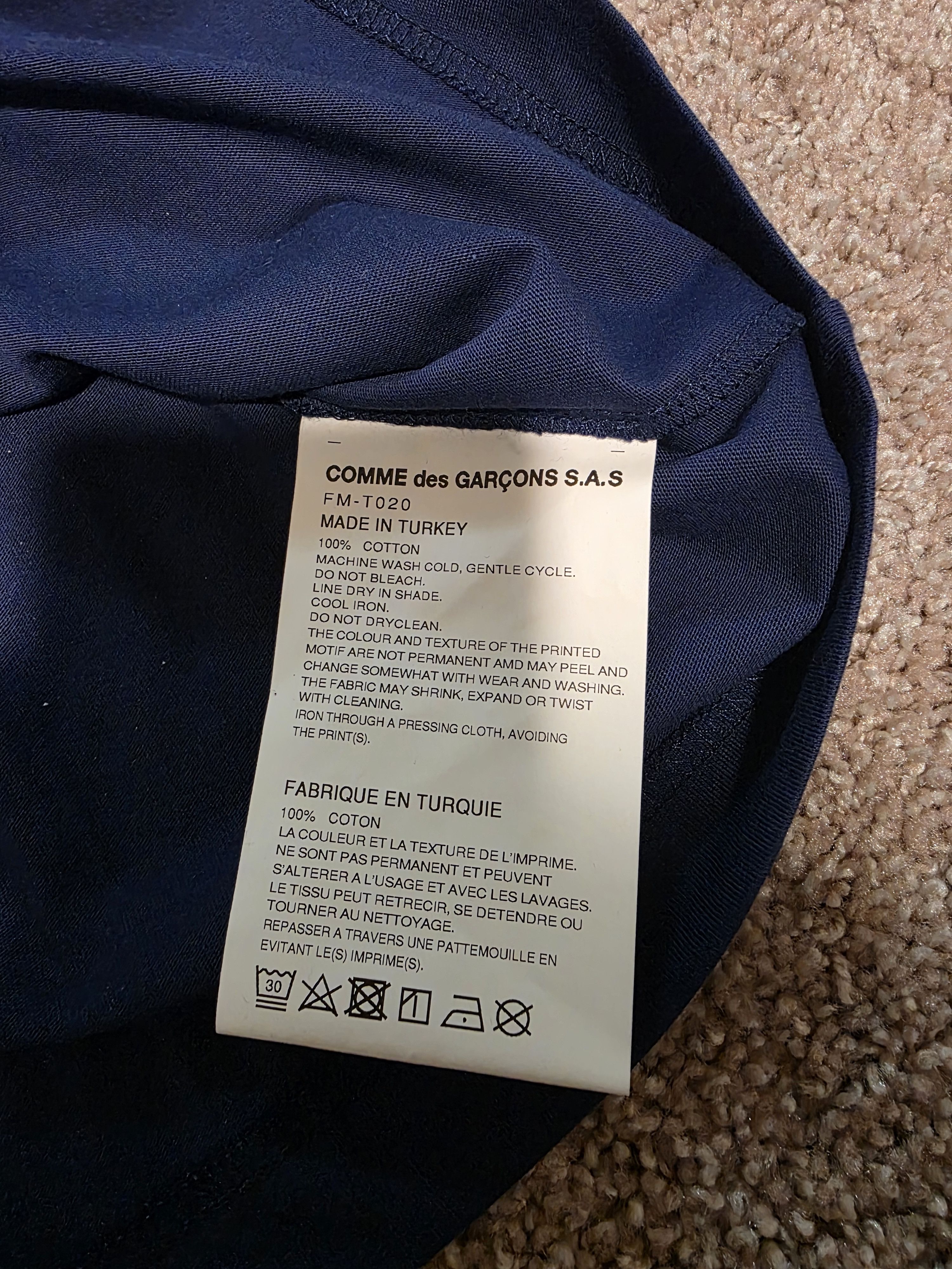 Comme des Garcons Comme Des Garcons: Blue Shirt (XL) NEW with tags Size US XL / EU 56 / 4 - 6 Thumbnail