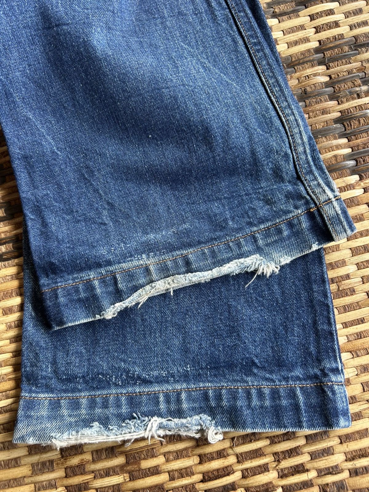 Japanese Brand × Kapital × Vintage Flare A.P.C Mudwash Denim Jeans Size US 32 / EU 48 - 21 Thumbnail