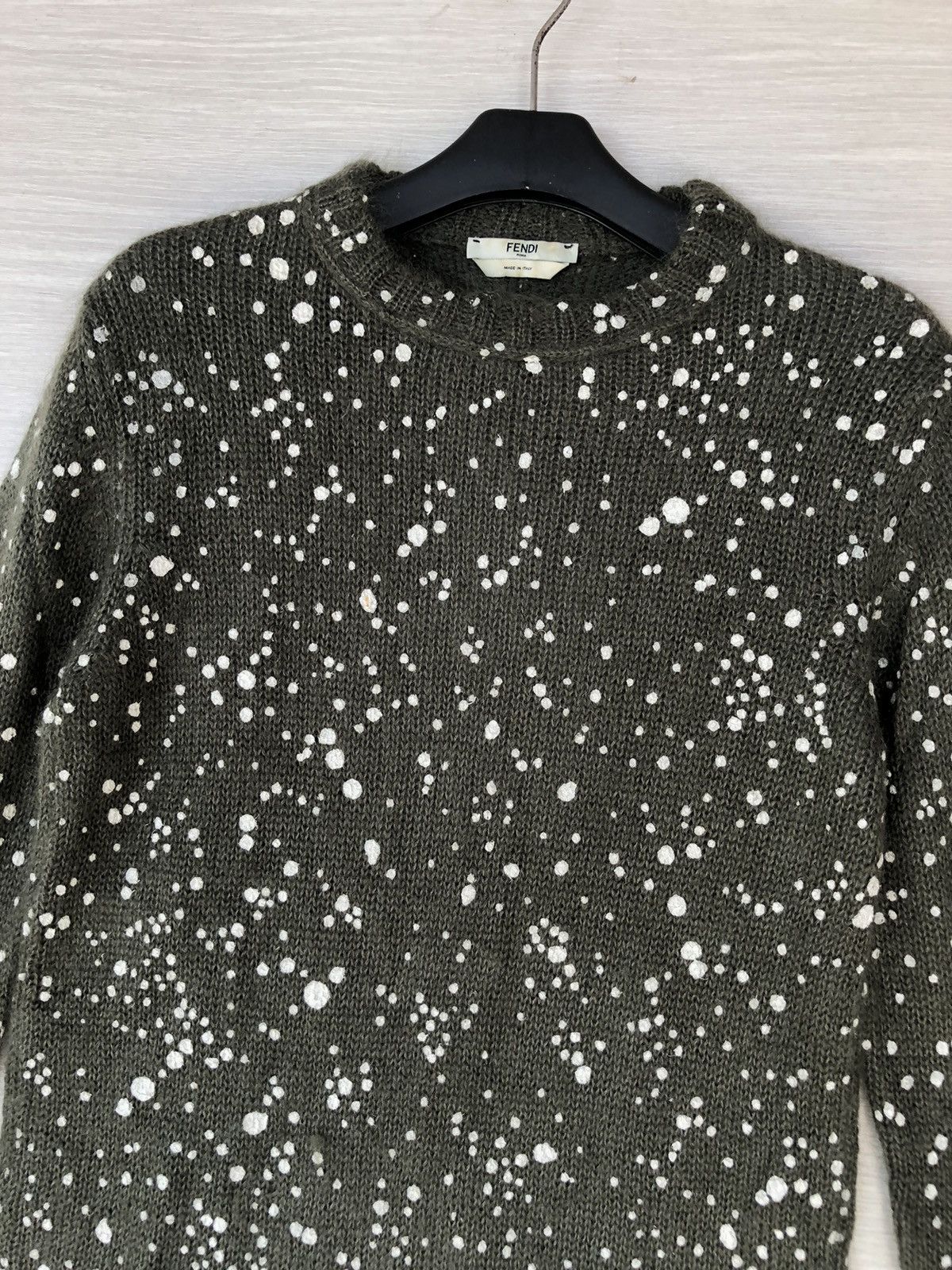 Fendi FENDI GREEN POLKADOT SWEATERS Size US M / EU 48-50 / 2 - 4 Thumbnail