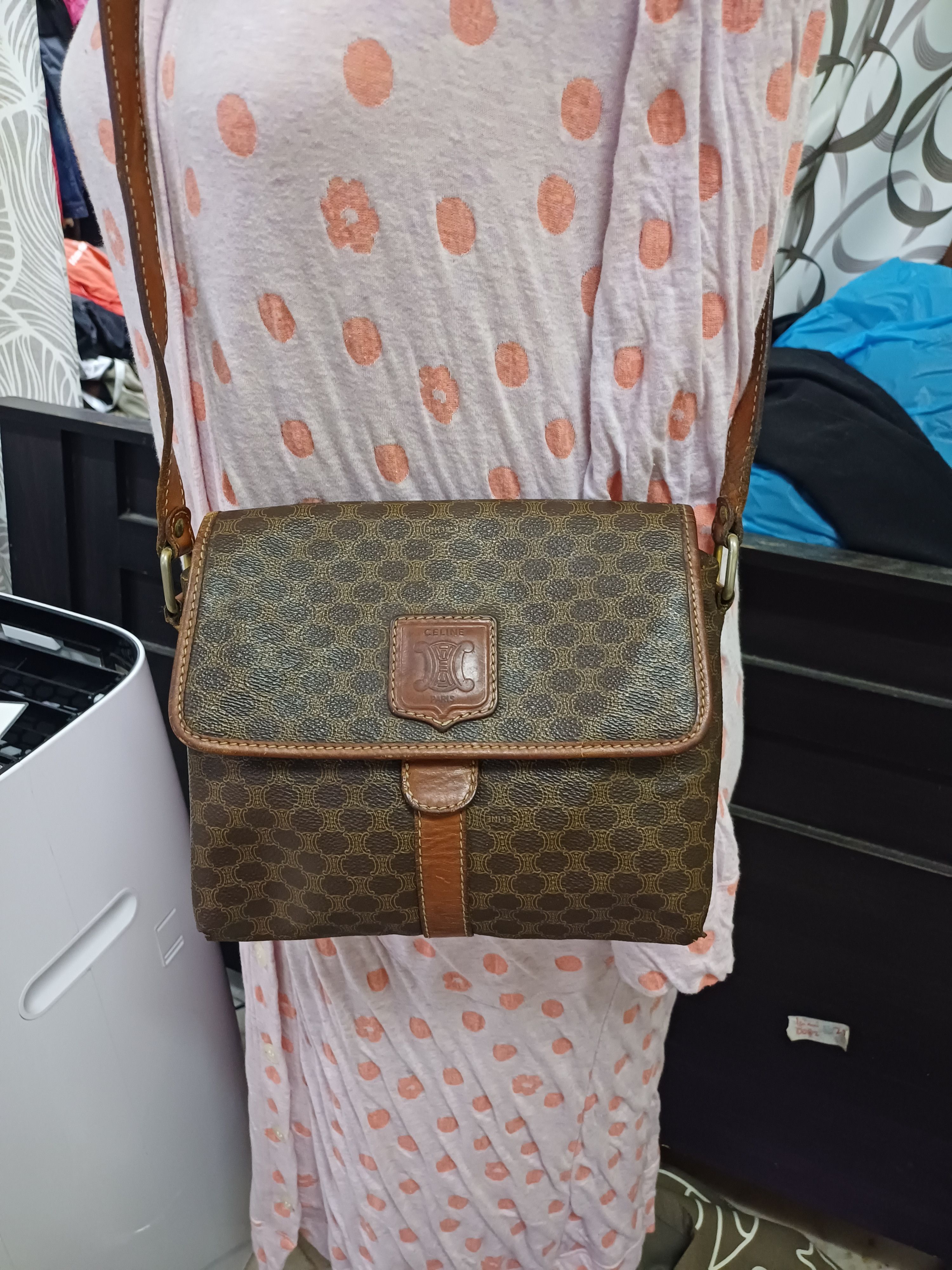 Celine vintage celine shoulder bag monogram Size ONE SIZE - 3 Thumbnail