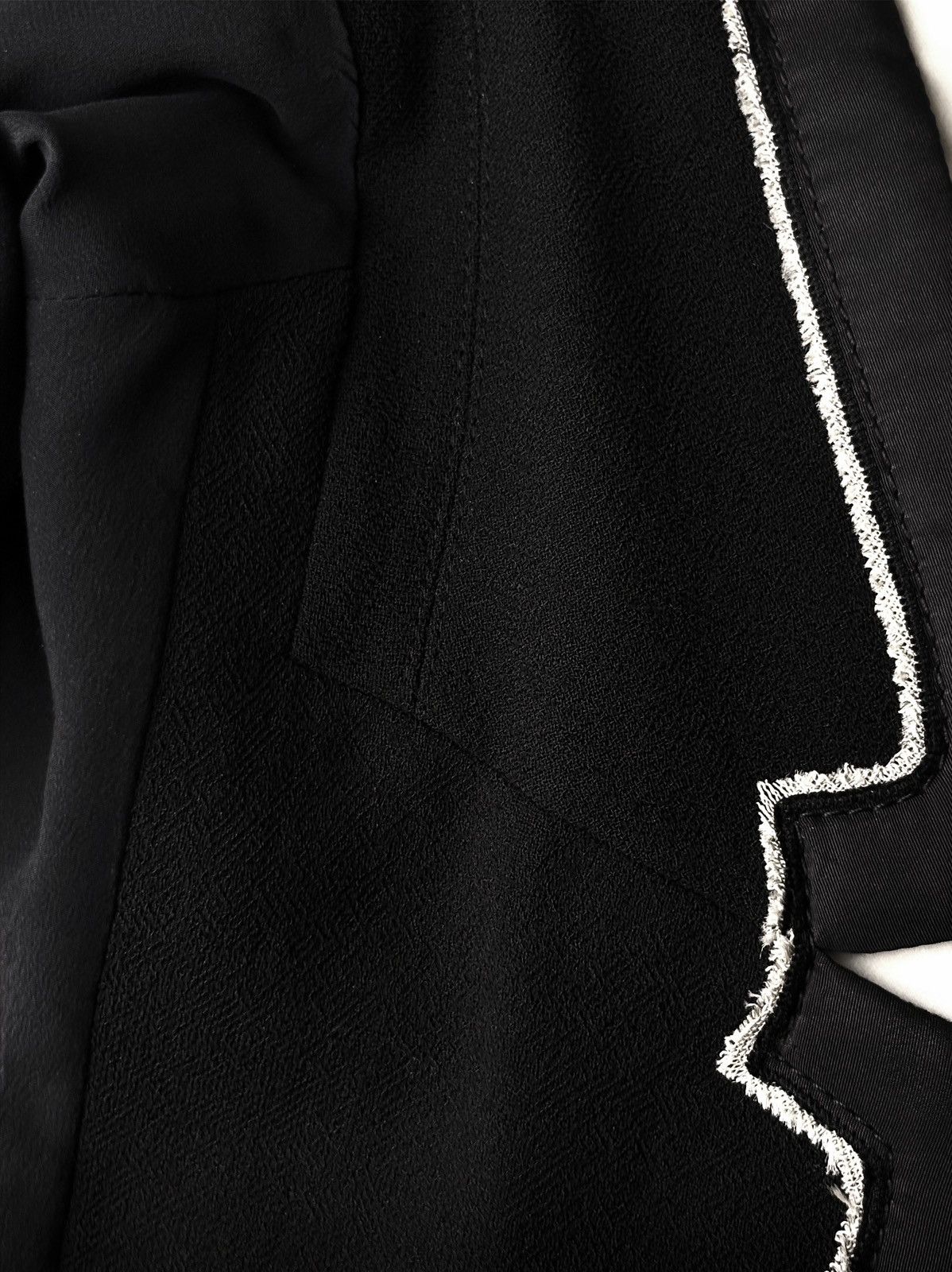 Prada Prada Black Jewel Embellished Cropped Wool Jacket Size M / US 6-8 / IT 42-44 - 10 Thumbnail