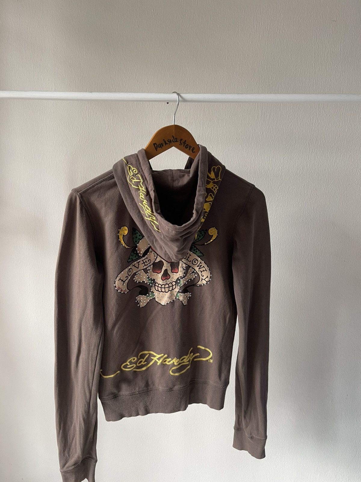 Ed Hardy 2000s Y2k Ed Hardy Skull Zip Hoodie Size US S / EU 44-46 / 1 - 1 Thumbnail