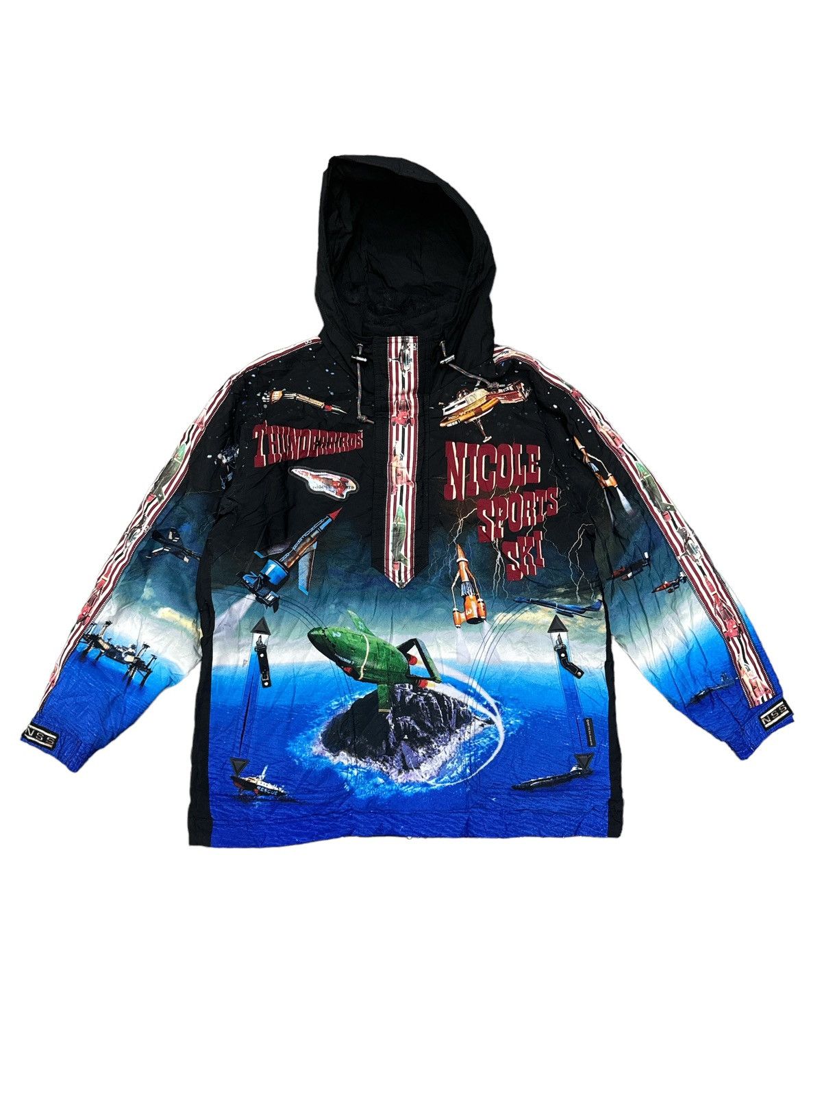 Anime 1997 NICOLE SPORTS SKI X THUNDERBIRDS JACKET HOODIE Size US L / EU 52-54 / 3 - 1 Thumbnail