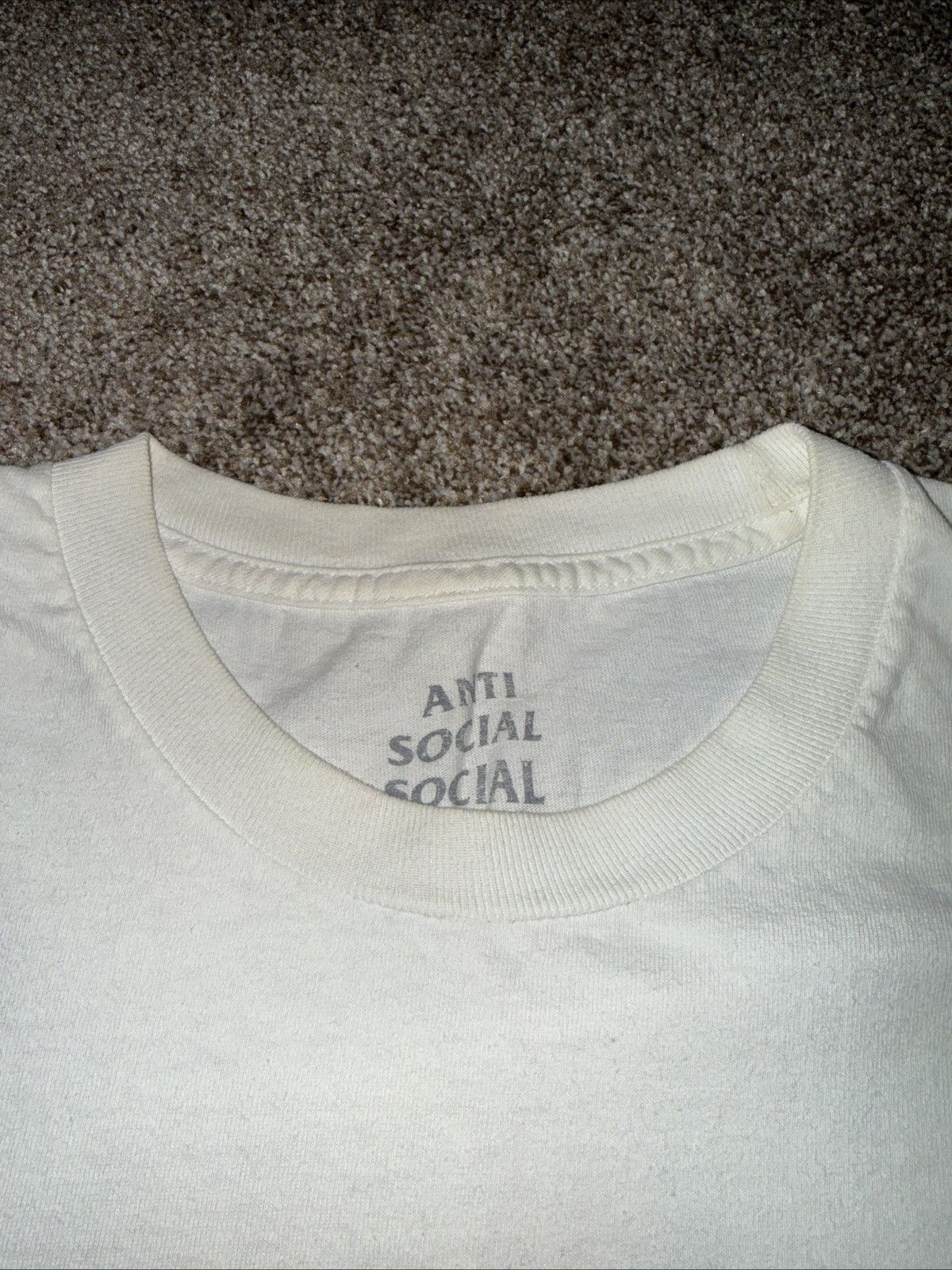 Anti Social Social Club Anti Social Social Club White Black Pink Tee Size Large Size US L / EU 52-54 / 3 - 10 Thumbnail