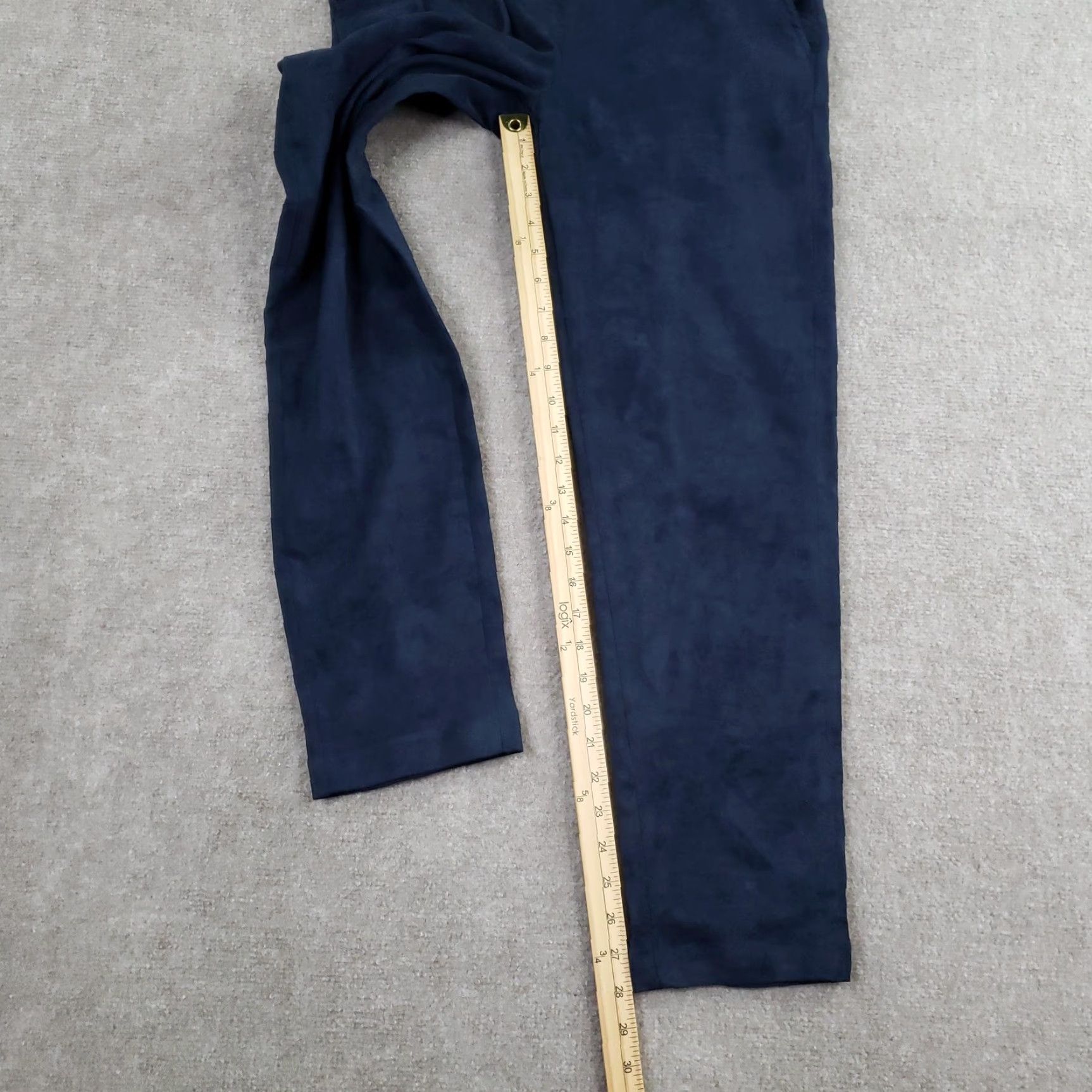 KOBI HALPERIN Kobi Halperin Pants Womens Small Navy Blue Faux Suede Joggers Pull On Lounge Size 28" / US 6 / IT 42 - 2 Thumbnail
