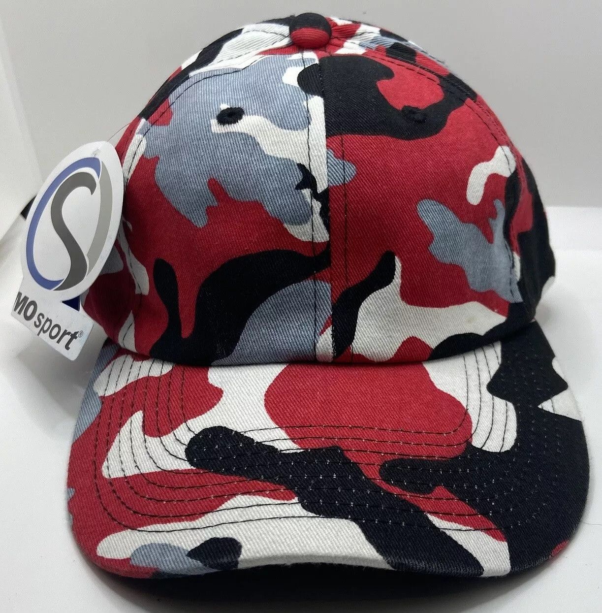 Other Baseball Cap - Adjustable - Red/White/Gray/Black Pattern Size ONE SIZE - 6 Thumbnail