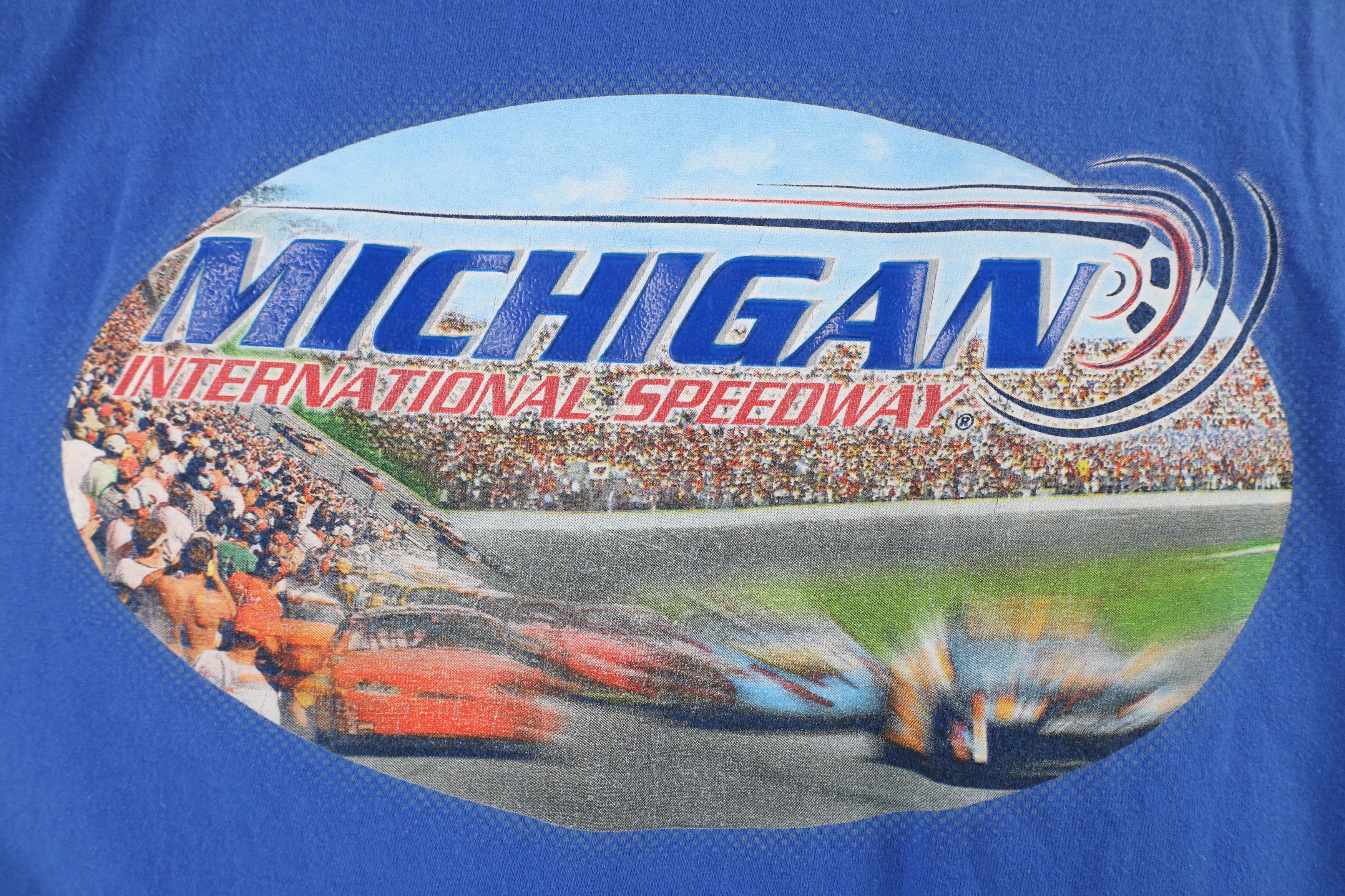 Vintage Vintage Y2K NASCAR Michigan International Speedway T-Shirt Size US M / EU 48-50 / 2 - 8 Thumbnail