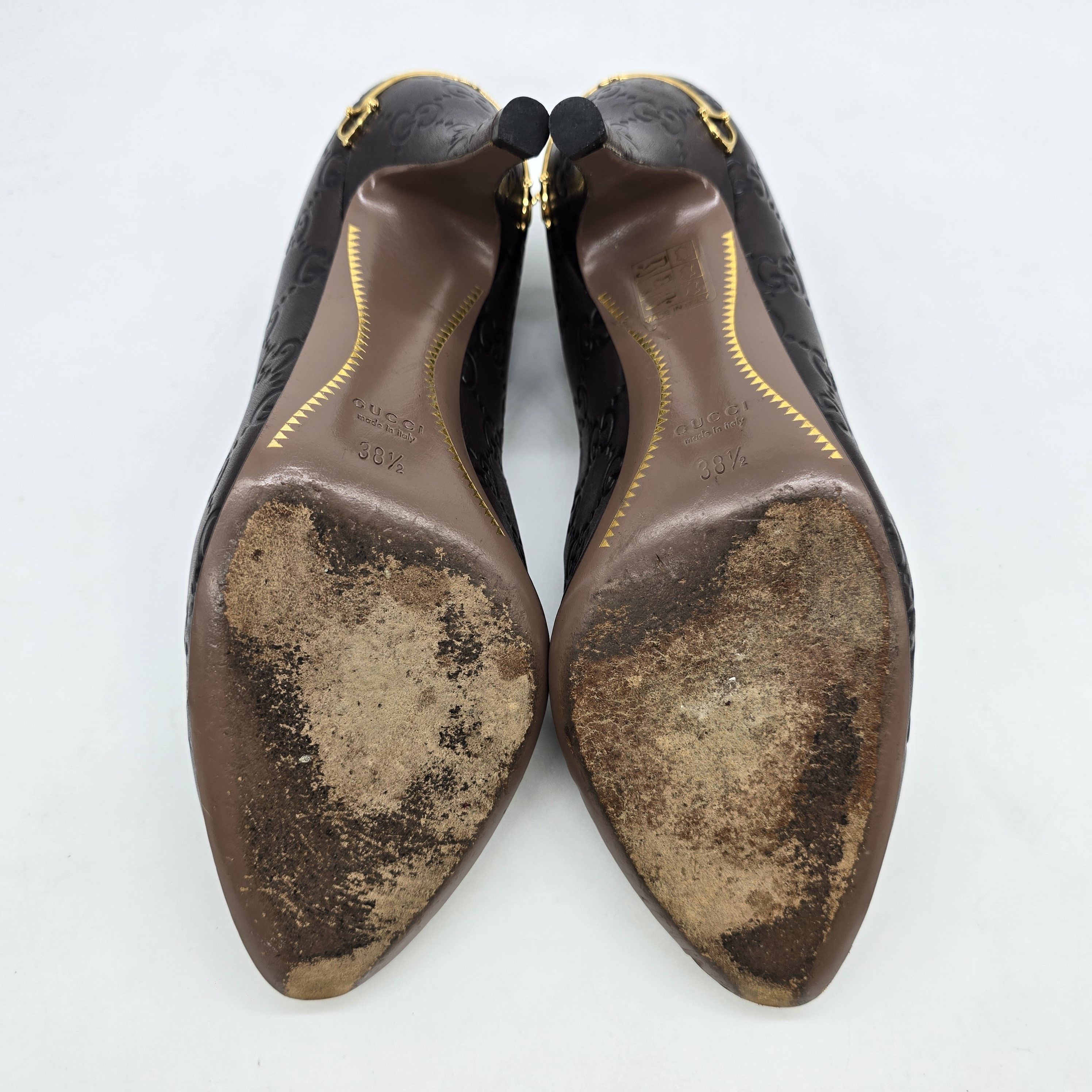 Gucci Gucci - Guccissima Leather Heel Pumps Size US 8.5 / IT 38.5 - 8 Thumbnail