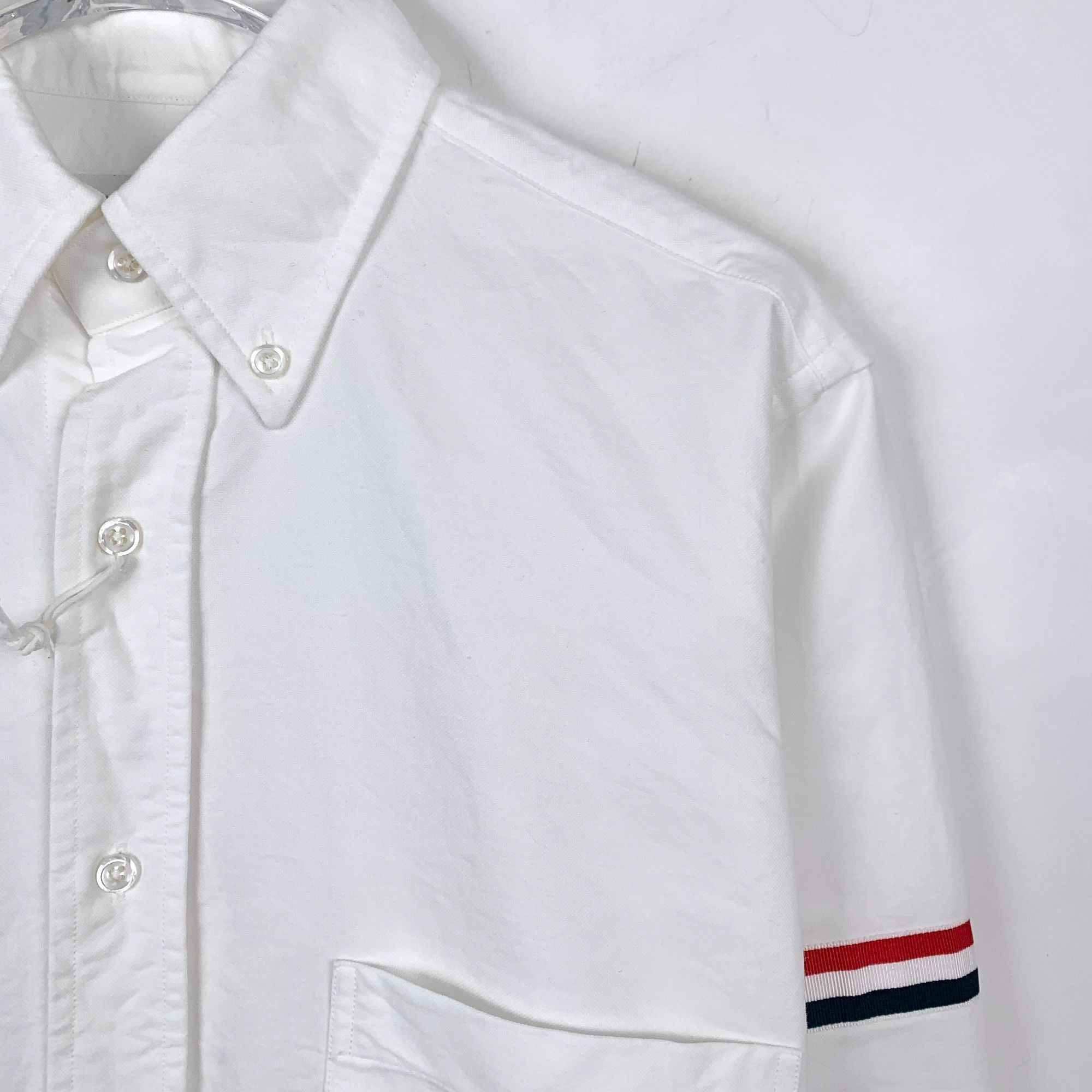 Thom Browne Thom Browne White Classic Double-Sleeve Logo Cotton Long-Sle Size XS / US 0-2 / IT 36-38 - 7 Thumbnail