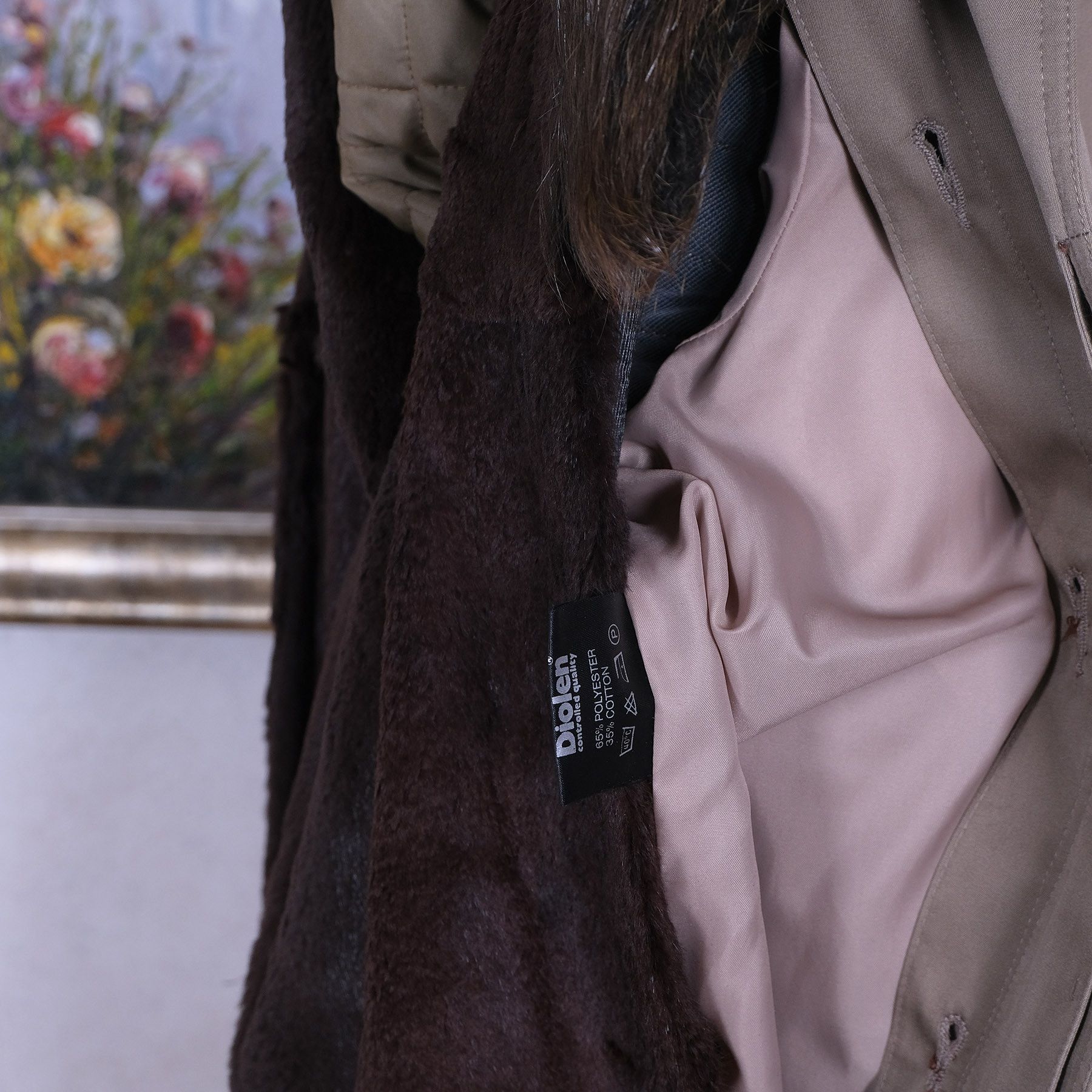 Other Furscandia, Tan Trench Coat, Size 40, Fur Lined Size US M / EU 48-50 / 2 - 7 Thumbnail