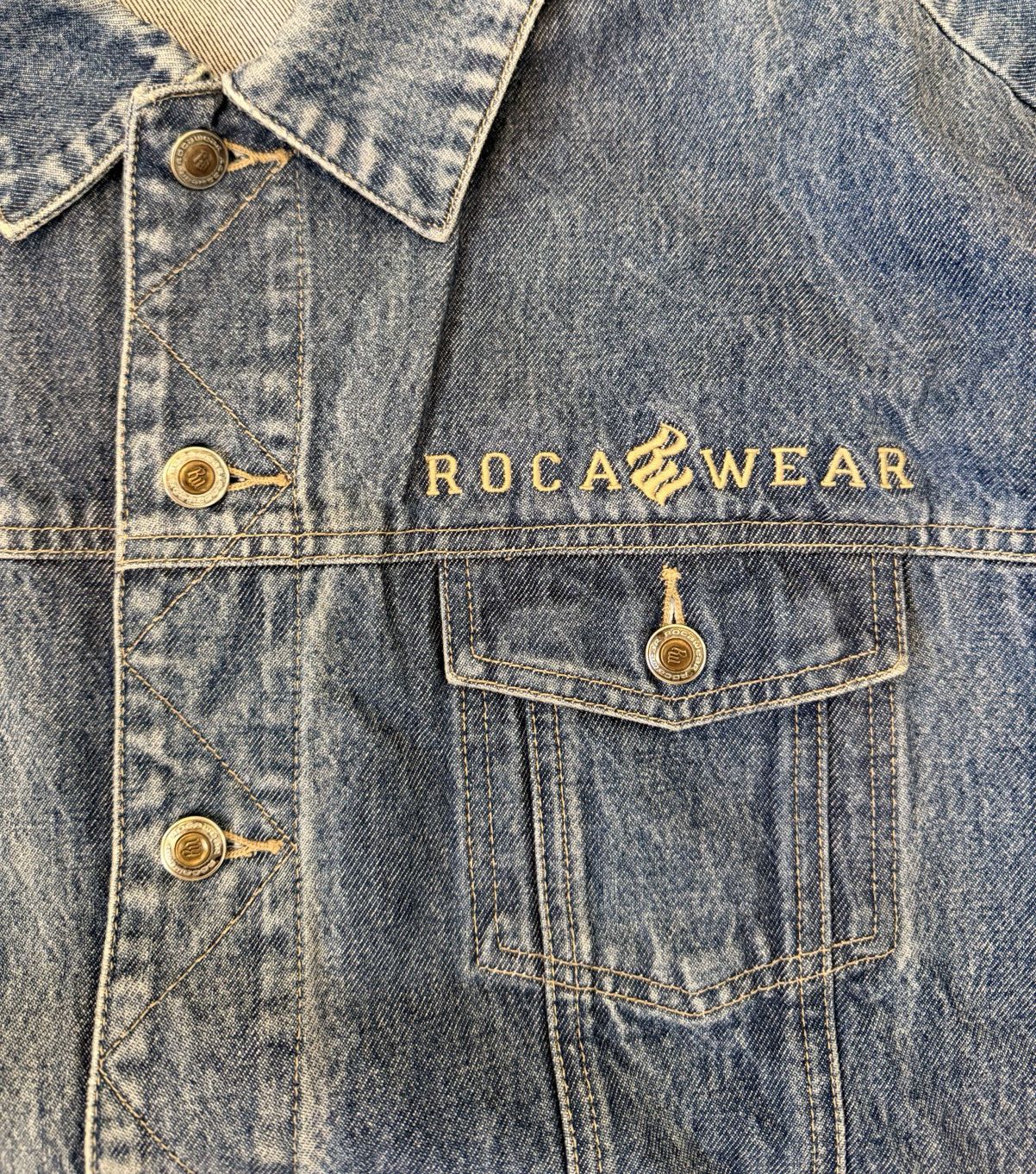 Rocawear Vintage Rocawear Heavy Denim Jacket Size US L / EU 52-54 / 3 - 2 Thumbnail