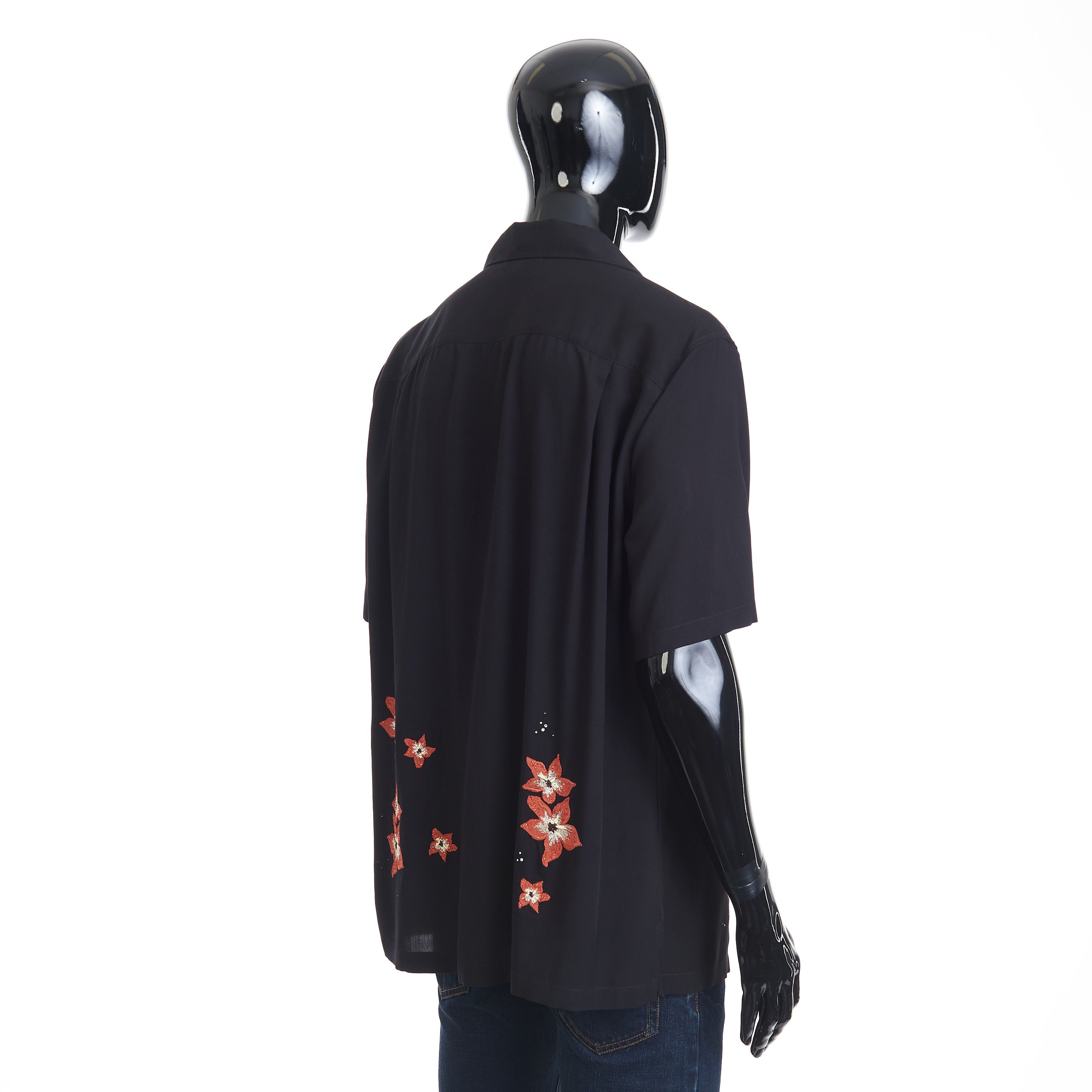 Celine Hawaiian Shirt - Hibiscus Flower Embroidery, Viscose Size US M / EU 48-50 / 2 - 6 Thumbnail