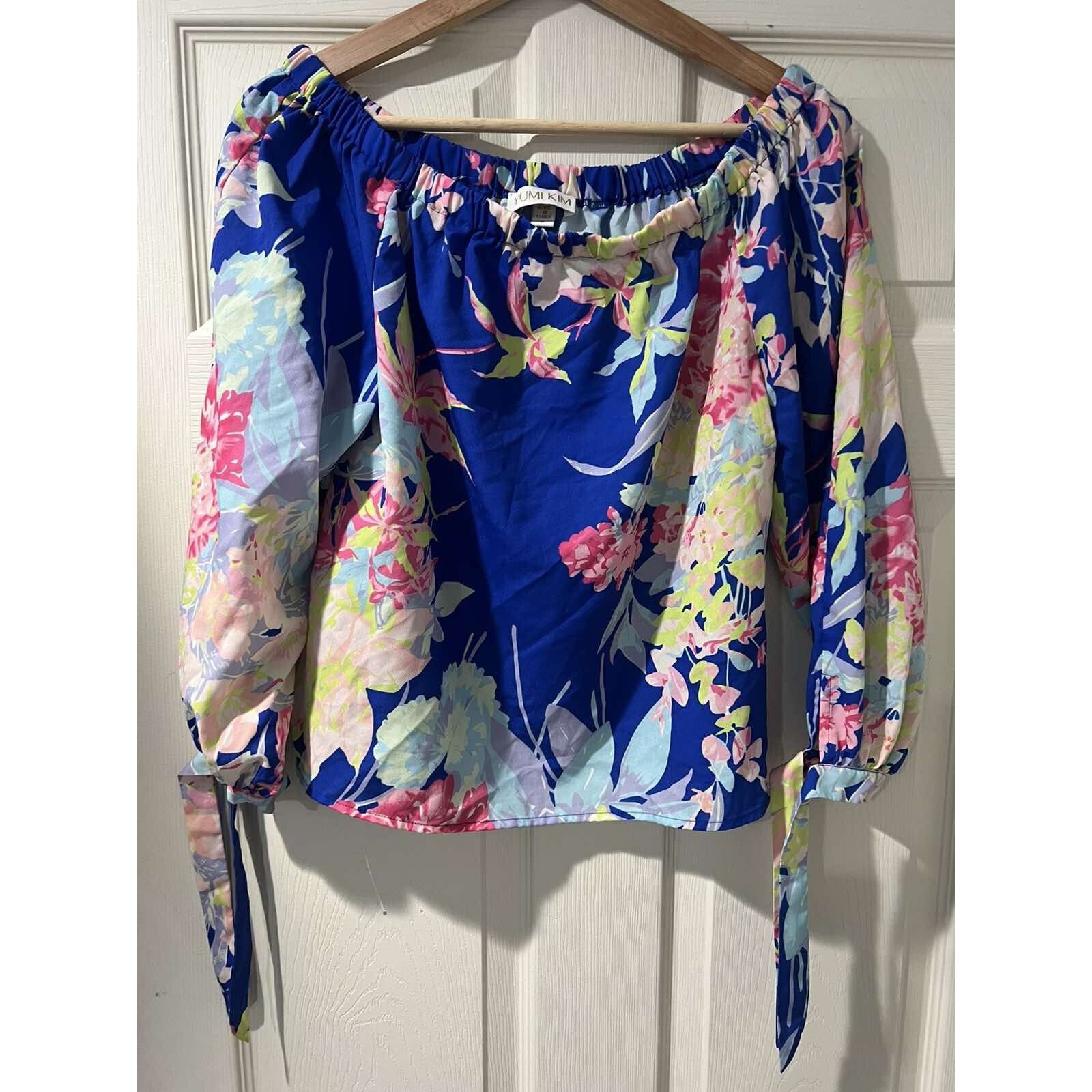 & Other Stories Yumi Kim Size S Tropic Blouse Off Shoulder Tie A001783 Size S / US 4 / IT 40 - 2 Thumbnail