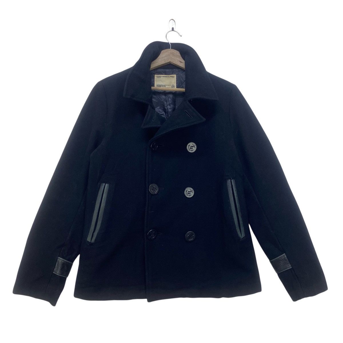 FDMTL Scanner Fundamental FDMTL Street Fashion Leather Wool Coat Size US XS / EU 42 / 0 - 2 Thumbnail