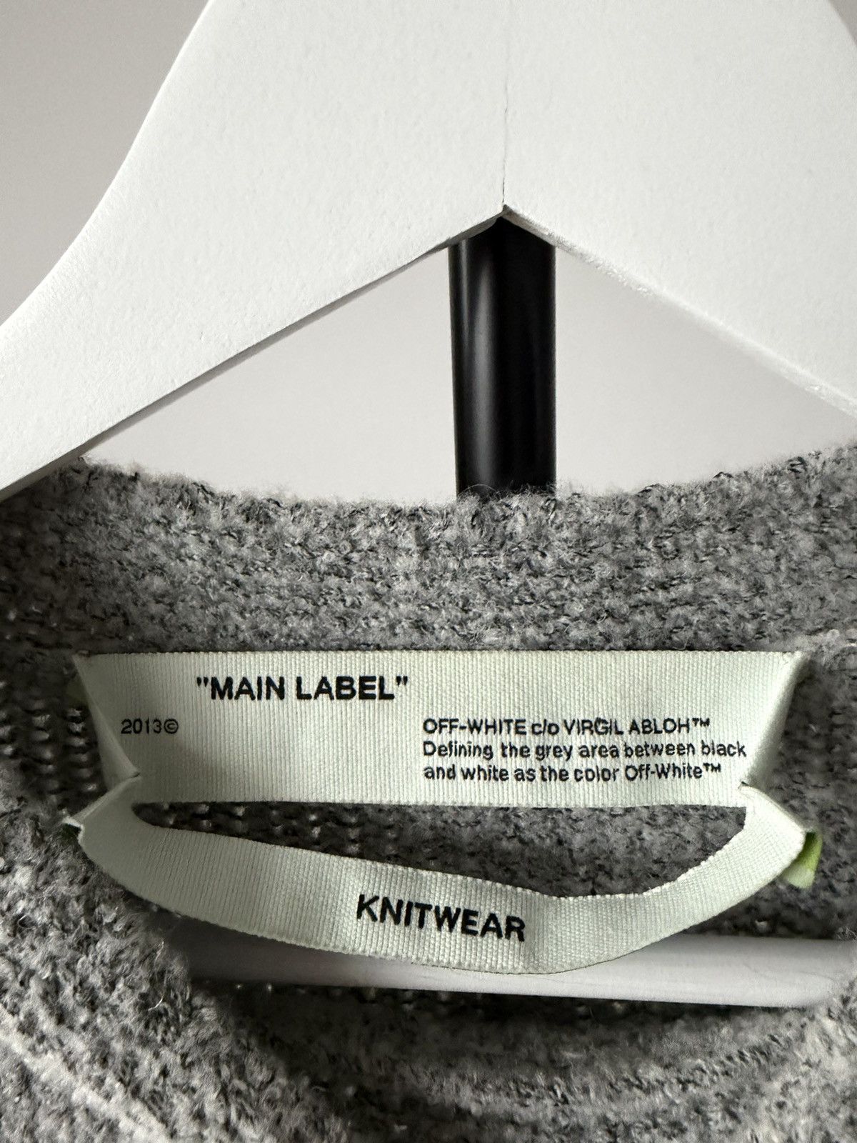 Off-White OFF WHITE vintage knitted sweater Virgil Abloh archive Size US M / EU 48-50 / 2 - 4 Thumbnail