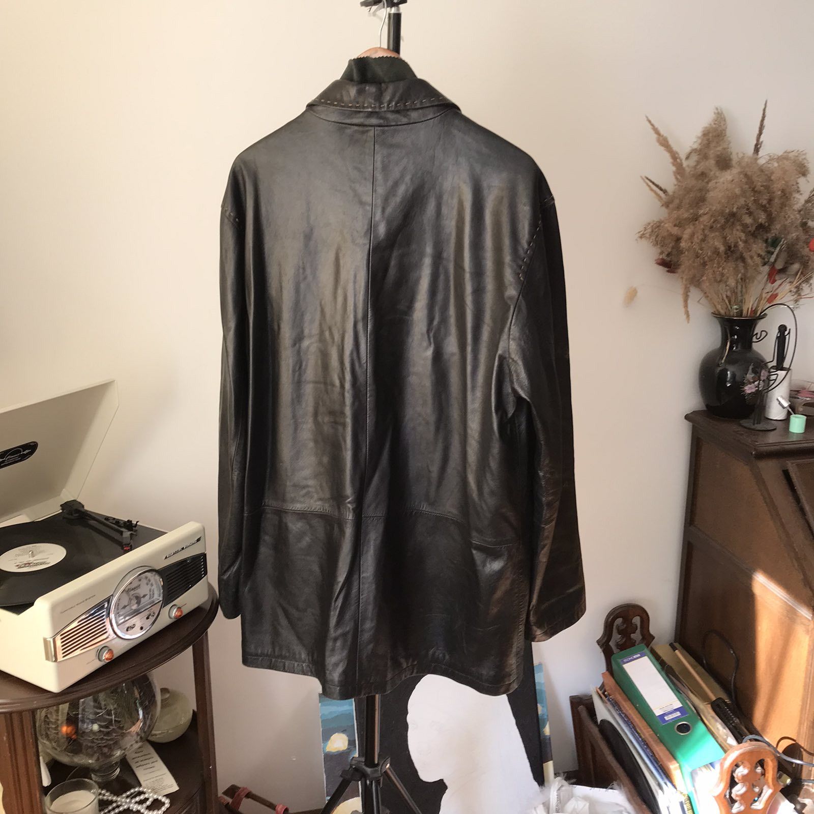Canali Vtg Canali Leather Luxury Jacket Sz L Size US L / EU 52-54 / 3 - 3 Thumbnail
