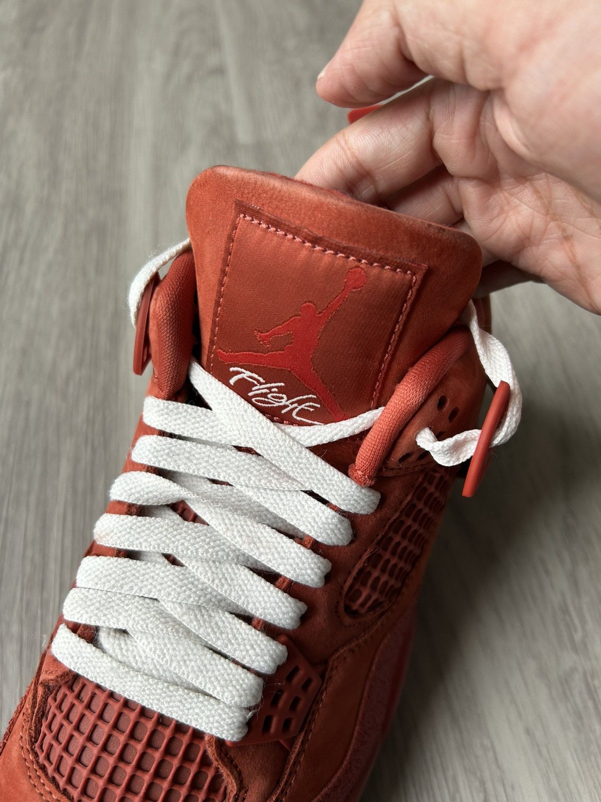 Nike Nigel Sylvester x Air Jordan Retro 4 Brick By Brick Size 9.5 Size US 9.5 / EU 42-43 - 17 Thumbnail