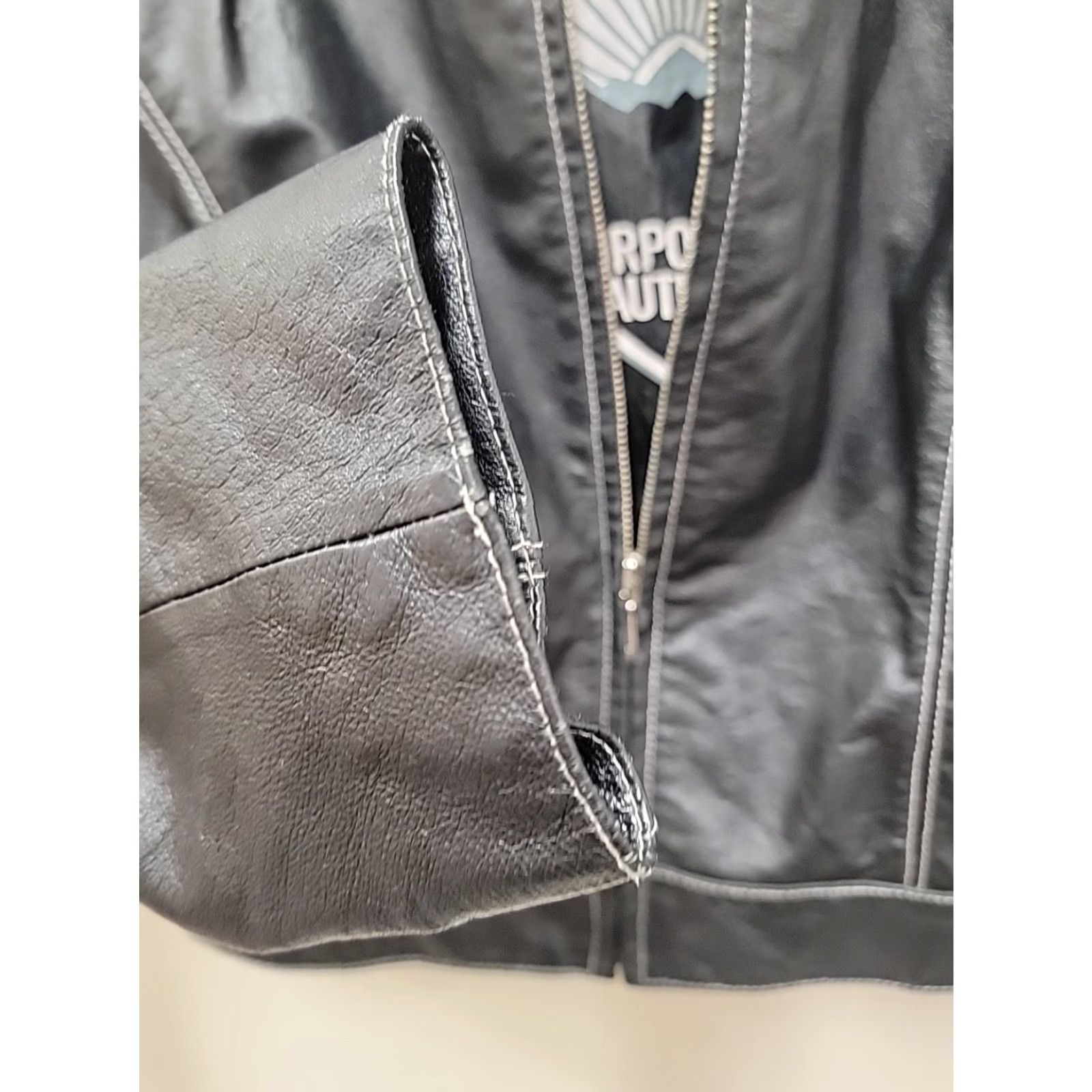 Vintage VINTAGE Wilson's Leather Women's Jacket Black Biker 90s Size L Steel Zipper Mens? Size L / US 10 / IT 46 - 6 Thumbnail