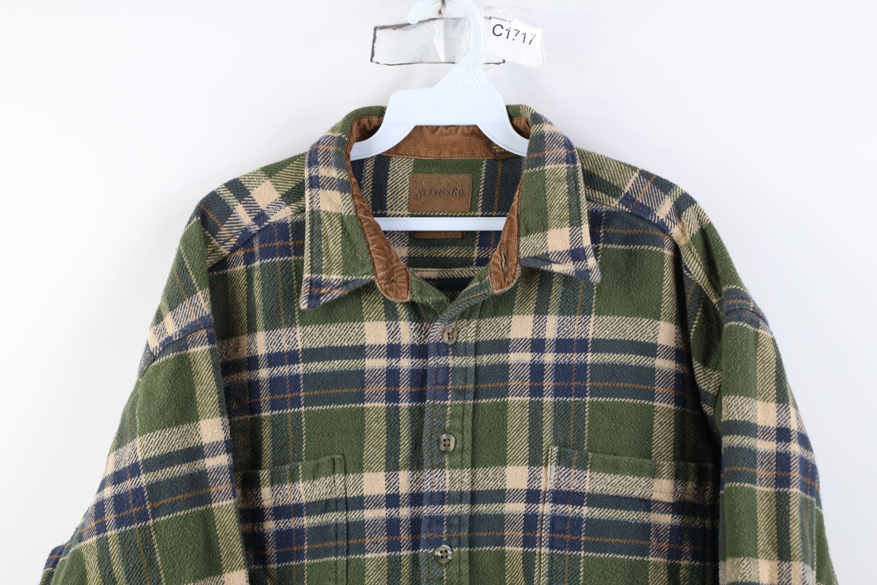Vintage Vintage 90s Streetwear Flannel Collared Button Shirt Size US XL / EU 56 / 4 - 2 Thumbnail