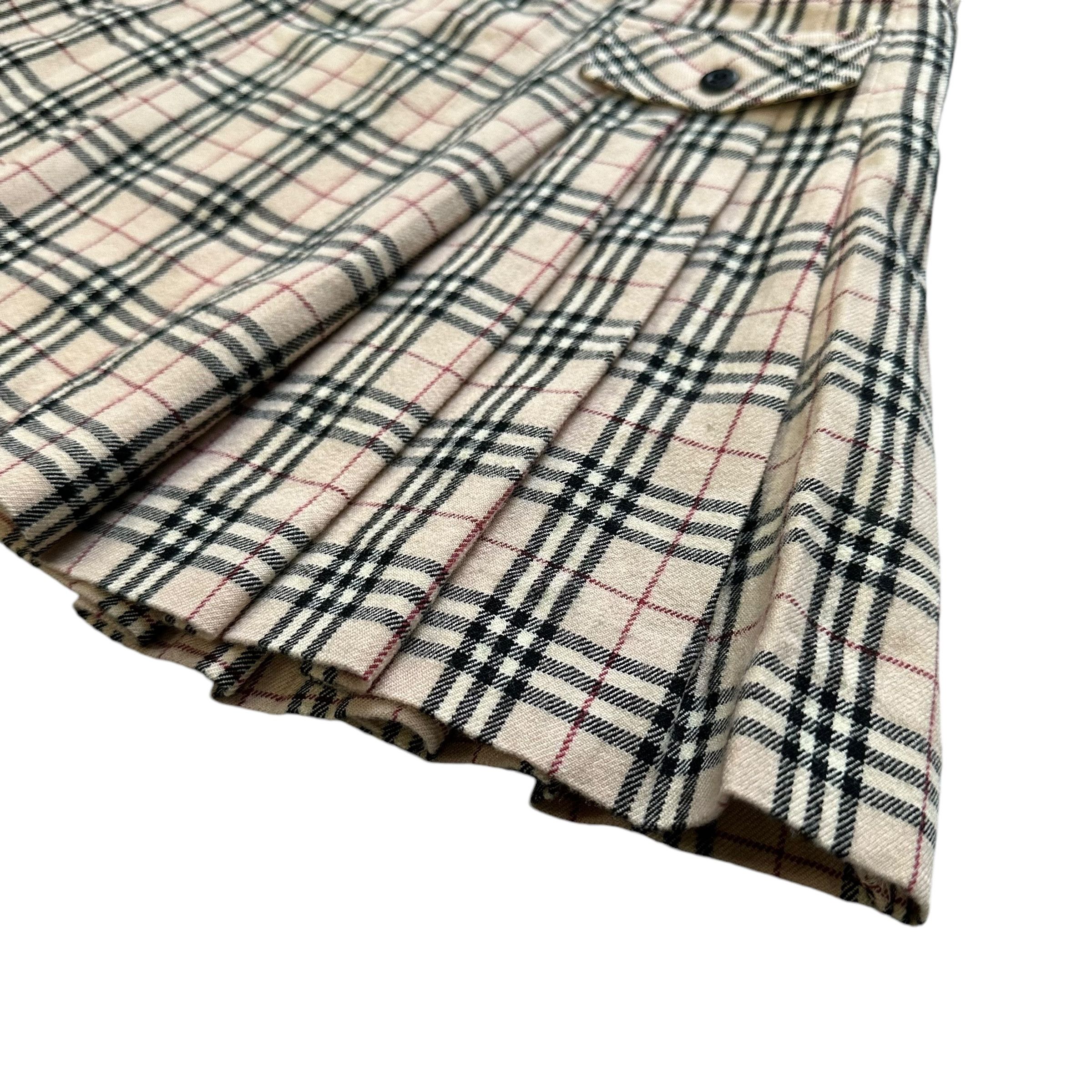 Burberry BURBERRY LONDON Nova Check Wool Mini Skirts #A57-1131 Size 23" - 4 Thumbnail