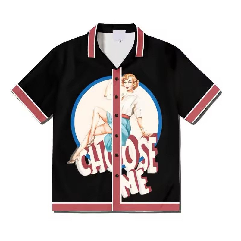 Japanese Brand Choose Me Print Graphic Short Sleeve Summer Shirt Size US L / EU 52-54 / 3 - 1 Thumbnail