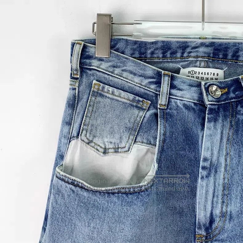 Maison Margiela Maison Margiela Blue stitching design jeans Size 26" / US 2 / IT 38 - 3 Thumbnail