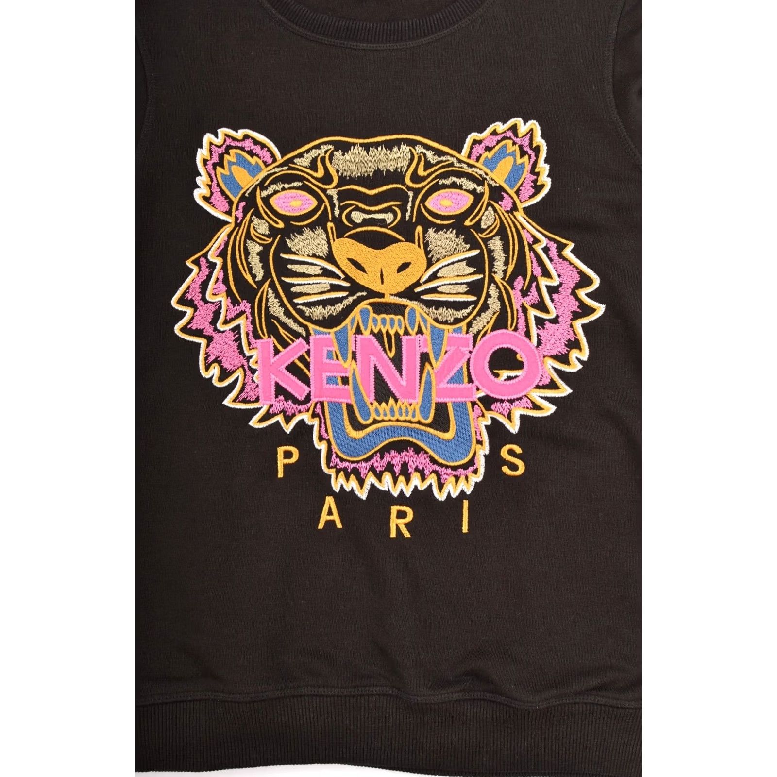 Kenzo Kenzo Tiger Womens Sweatshirt F655SW0014XC Made in Portugal Size S Black Pullover Sweatshirt Women Tiger Activewear 90s? Size S / US 4 / IT 40 - 2 Thumbnail