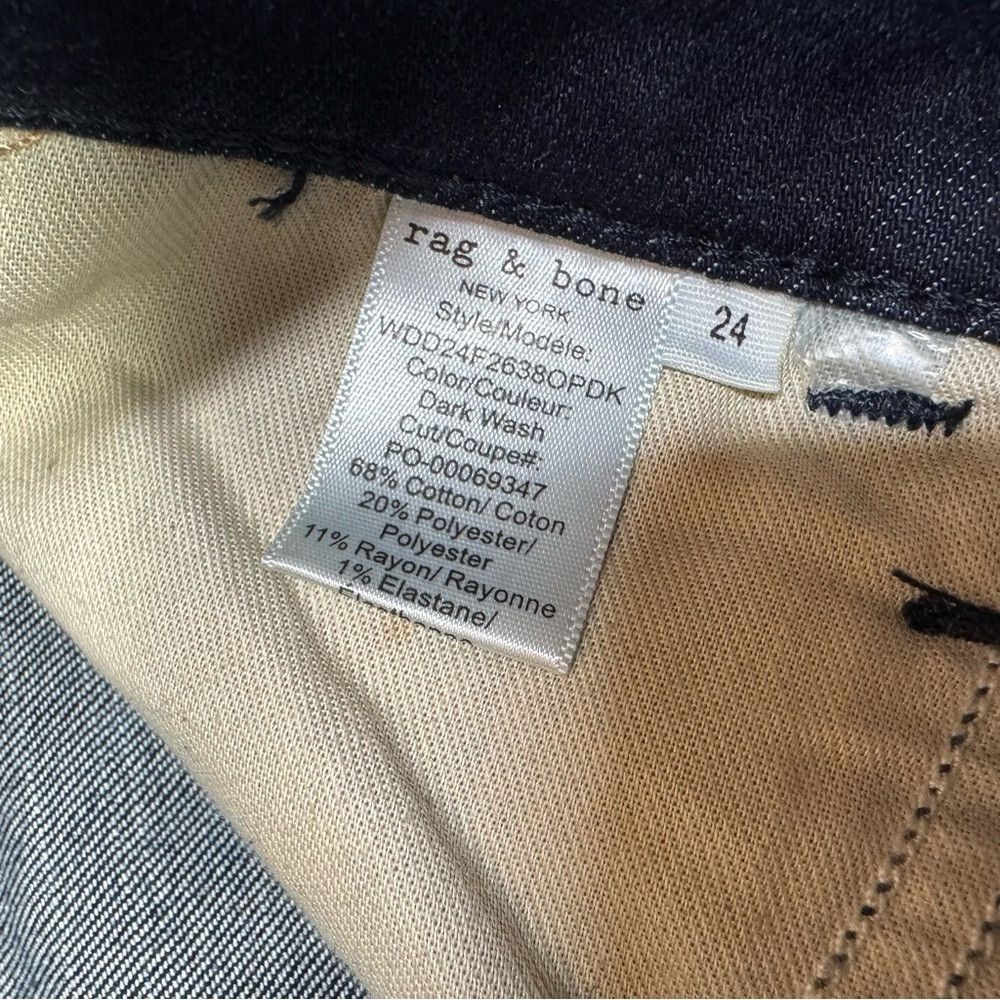 Rag & Bone NWT New $228 Rag & Bone Tina High Waist Skinny Jeans In Dar Size 24" / US 00 / IT 34 - 8 Thumbnail
