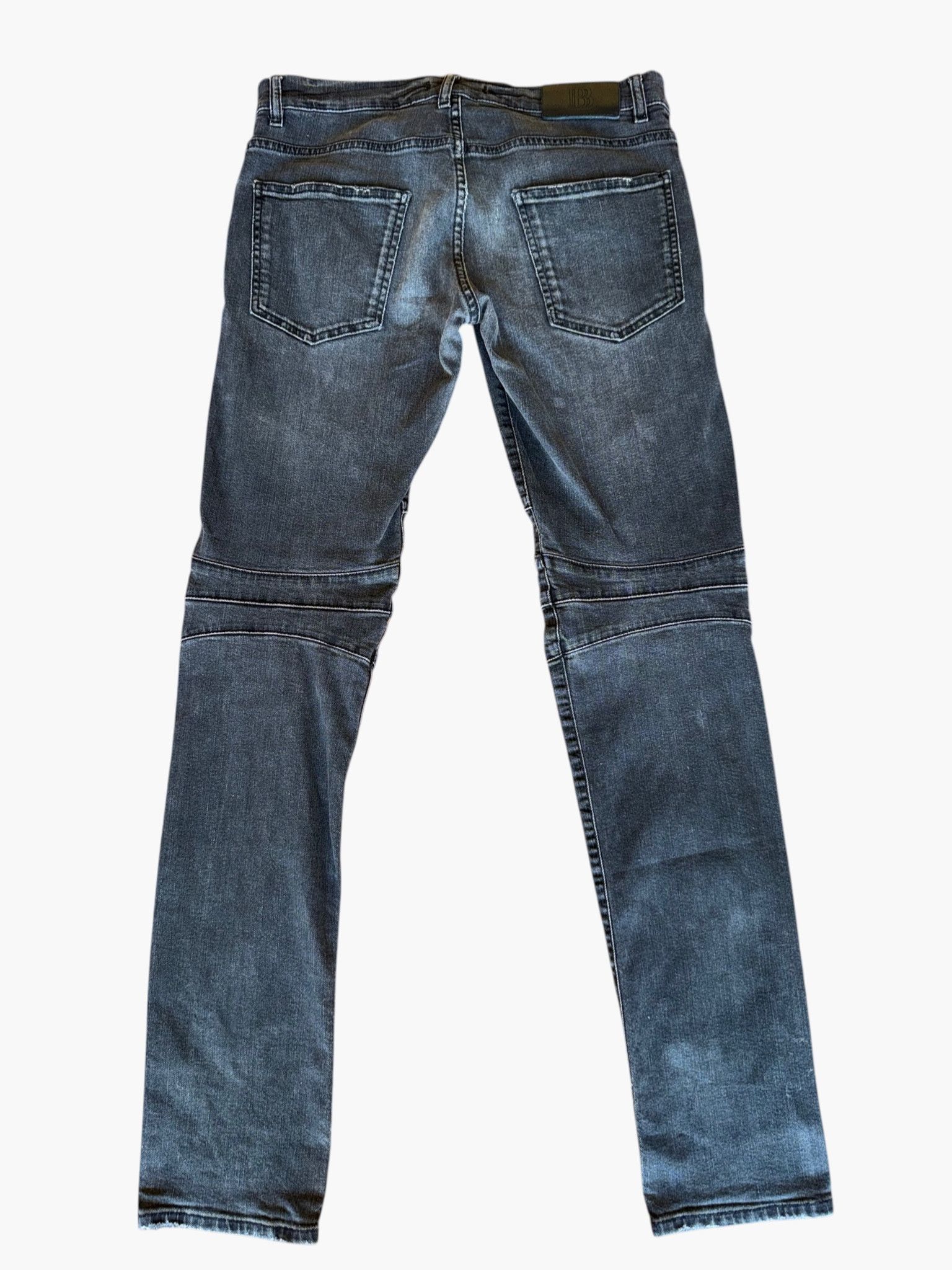 Pierre Balmain 🏍️ Balmain Paris - Iconic Black Biker Denim Size US 30 / EU 46 - 2 Thumbnail