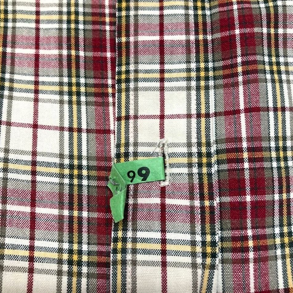 Abercrombie & Fitch VINTAGE Abercrombie & Fitch BIGGEST SHIRT Button Down L Tan Red Plaid Mens Y2K Size US L / EU 52-54 / 3 - 4 Thumbnail