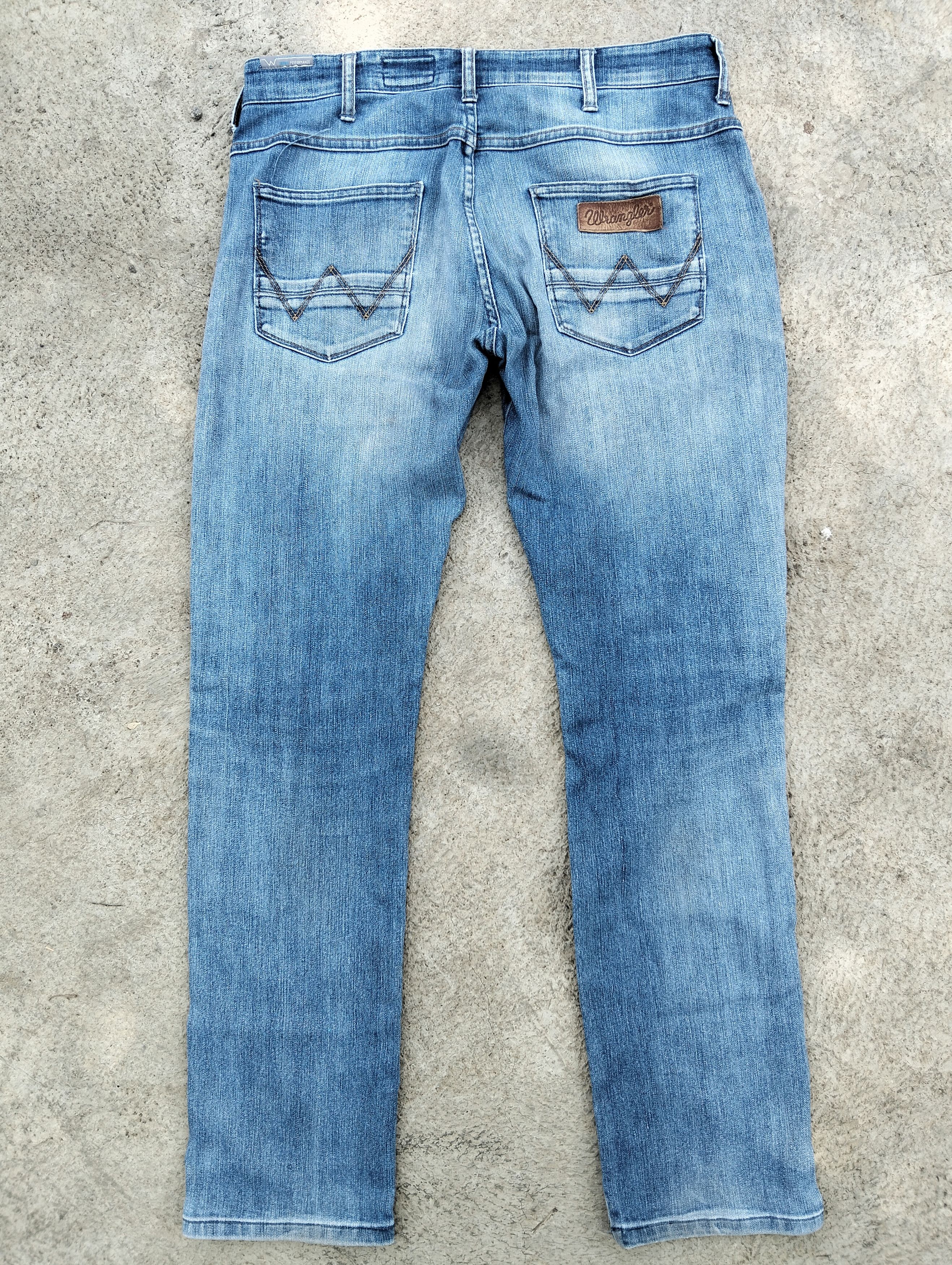 Vintage × Wrangler 🔥 90's Wrangler Spencer distressed Patched Jeans 🔥 Size US 34 / EU 50 - 5 Thumbnail