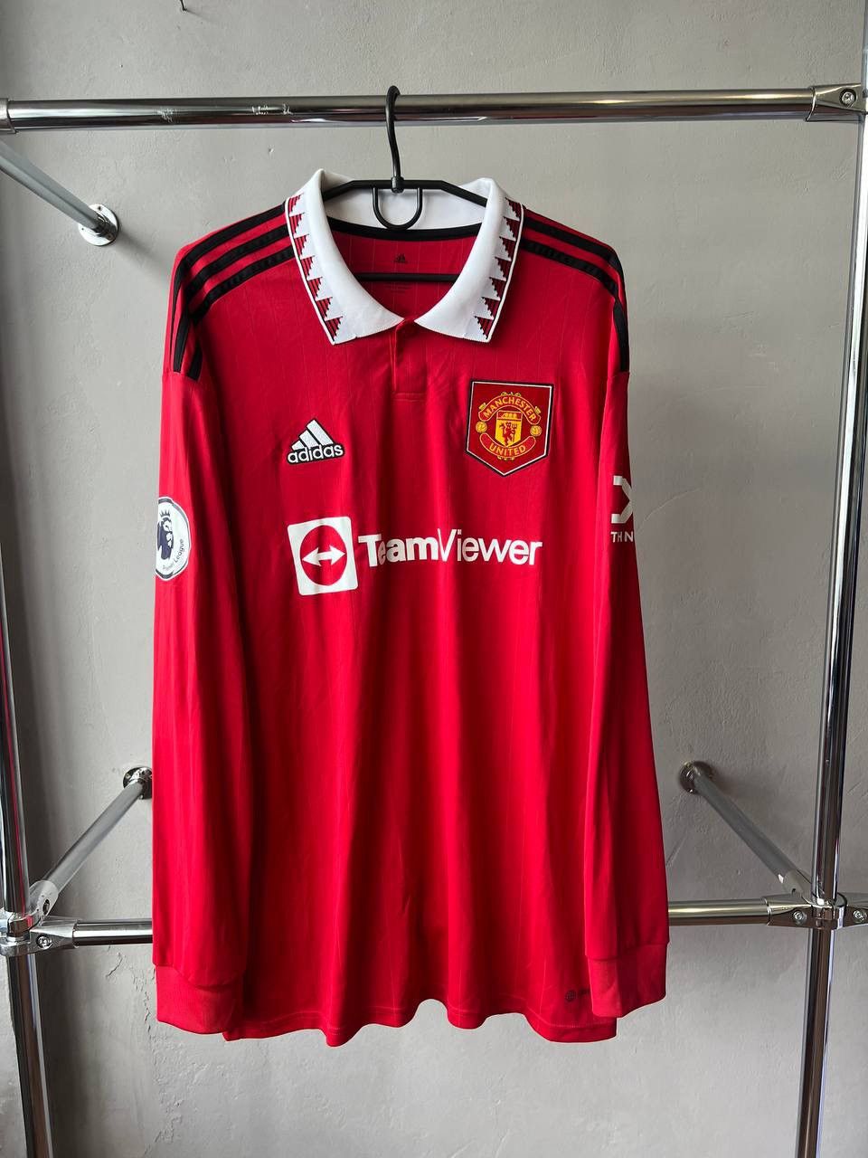 Adidas 2022/23 MANCHESTER UNITED #14 ERIKSEN HOME SOCCER JERSEY L Size US L / EU 52-54 / 3 - 4 Thumbnail