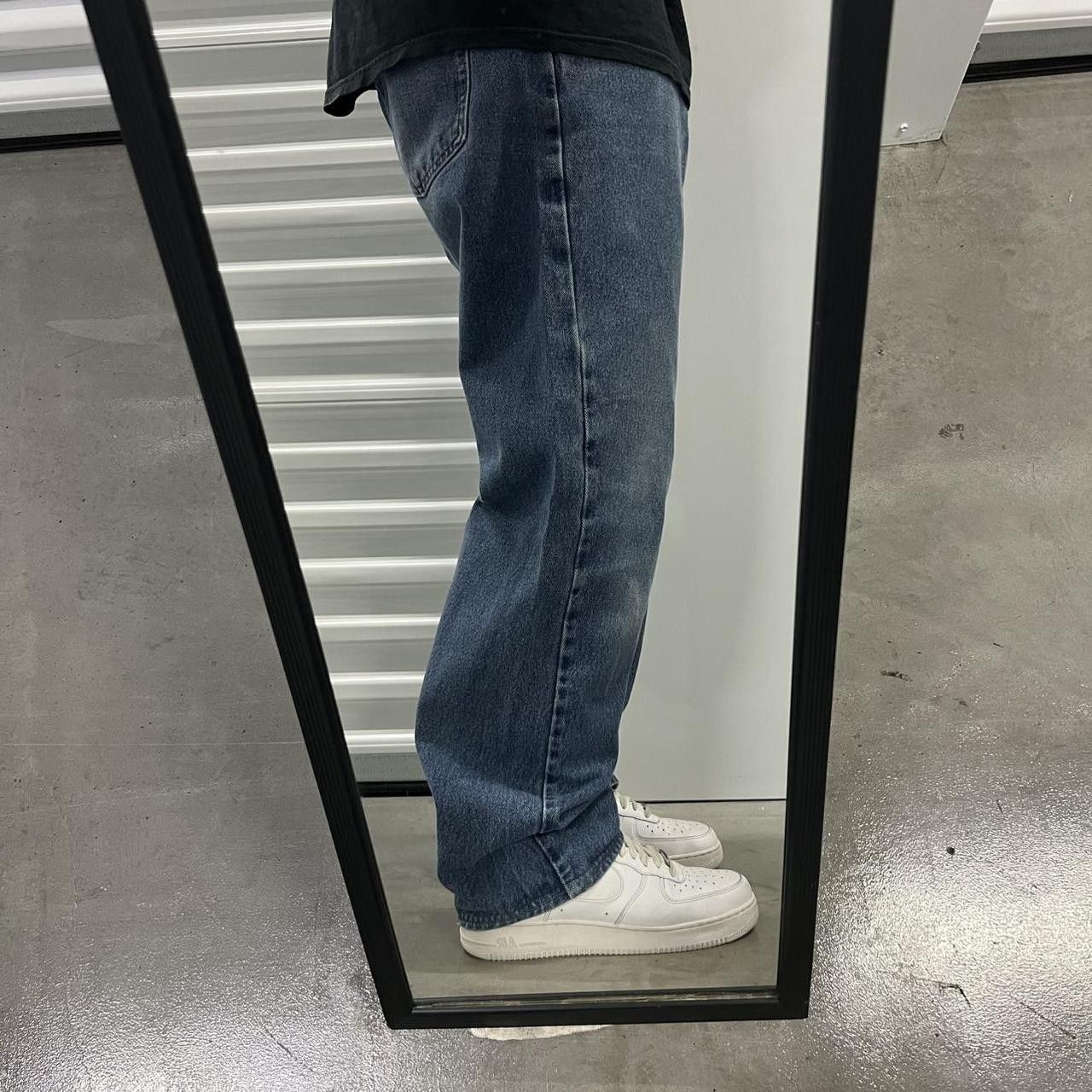 Vintage × Wrangler Vintage Y2K Straight fit Wrangler Medium Blue denim jeans! Size US 36 / EU 52 - 2 Thumbnail