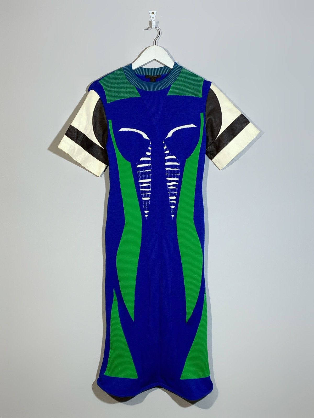 Louis Vuitton Louis Vuitton Runway Fall 2016 Mid Length Dress Blue Green Size S / US 4 / IT 40 - 2 Thumbnail