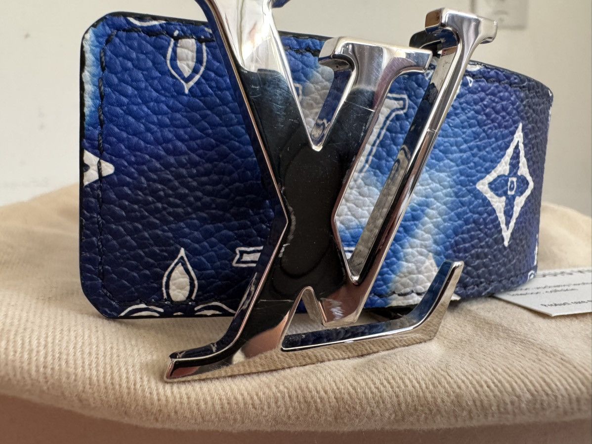 Louis Vuitton Louis Vuitton LV initials MNG Bandana Belt 38/95 Size 38 - 3 Thumbnail