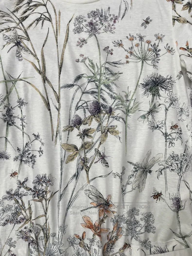 Dior Dior Plant dragonfly flower print short-sleeved T-shirt Size L / US 10 / IT 46 - 2 Thumbnail