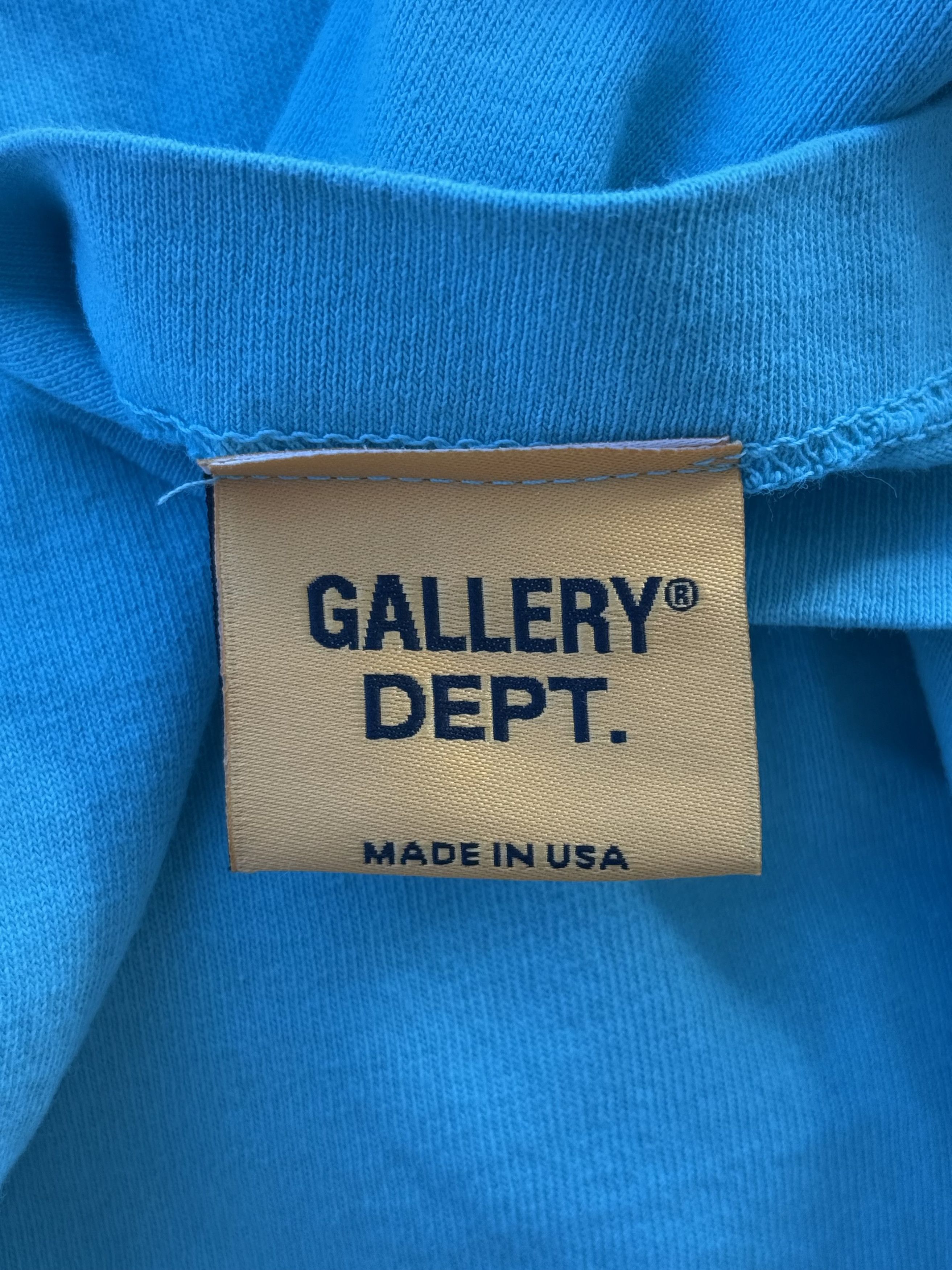 Gallery Dept. Gallery Dept Teal & White Souvenir Logo Longsleeve T-Shirt Size US XS / EU 42 / 0 - 4 Thumbnail