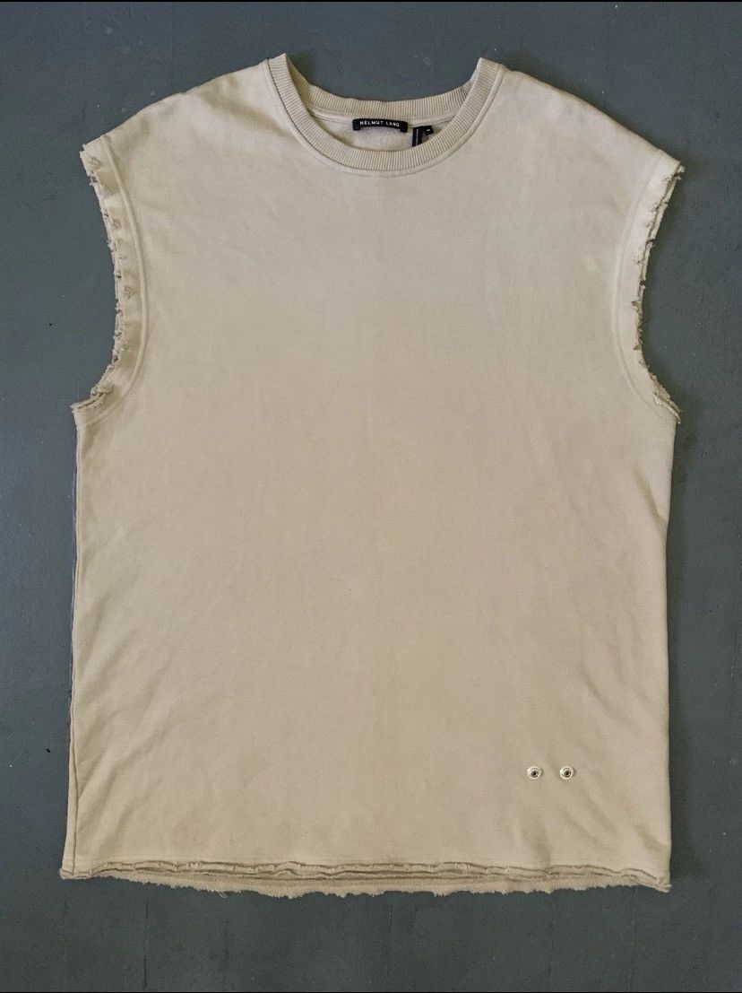Helmut Lang 90's Archive Military Micro Ribbed Tank Top