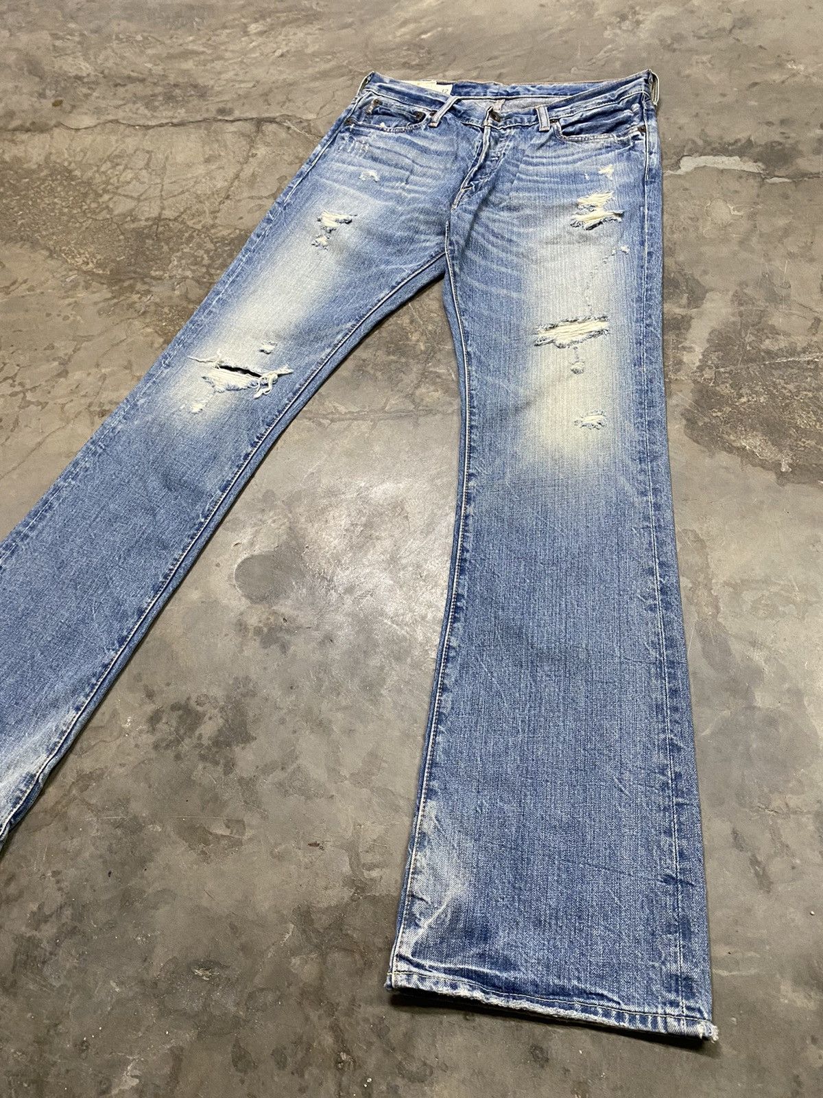 Abercrombie & Fitch Flare Jeans Abercrombie Baxter Distressed Boot Cut Size US 32 / EU 48 - 2 Thumbnail