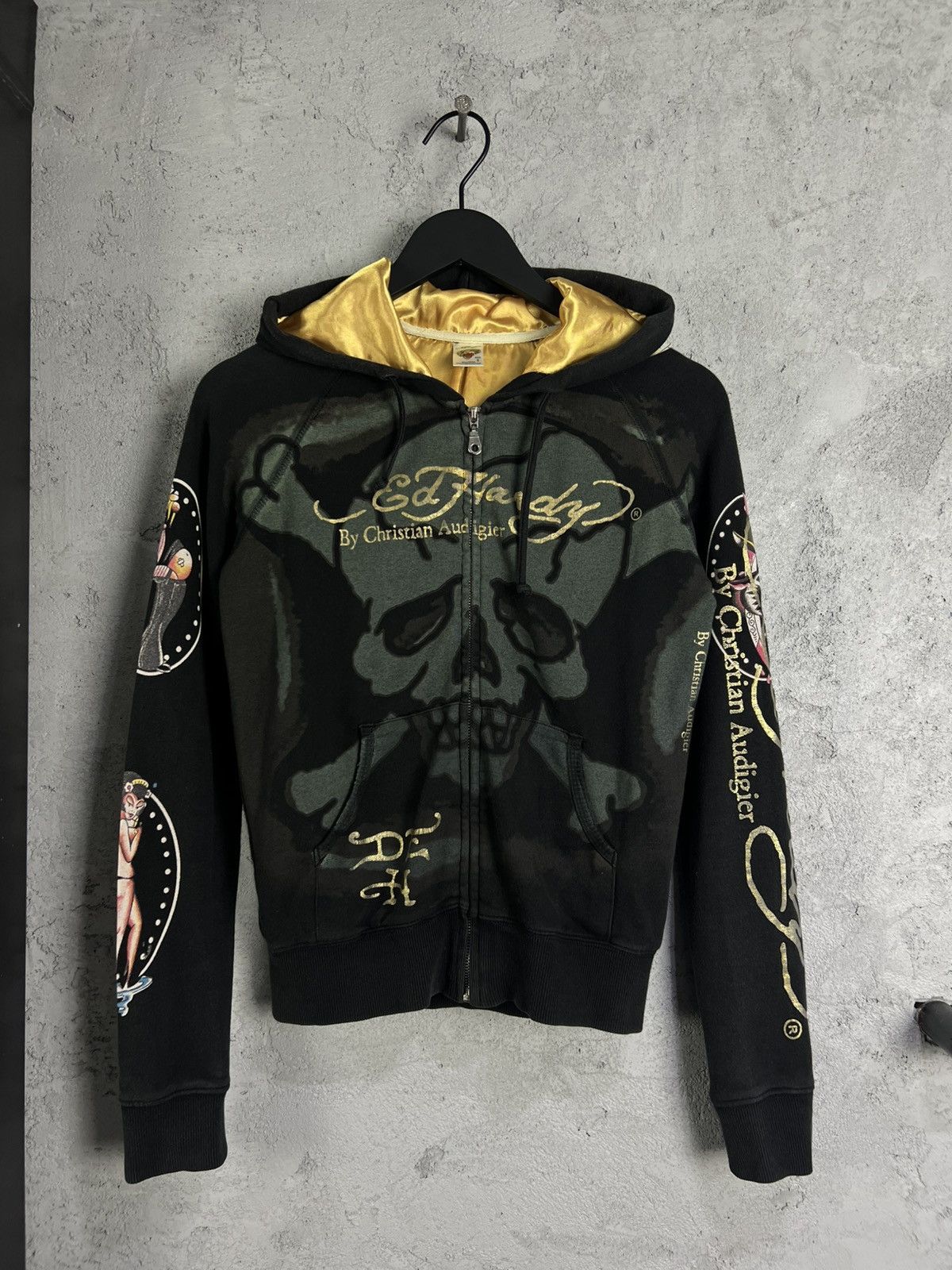 Ed Hardy Vintage Ed Hardy Christian Audigier pirate girl hoodie S Size S / US 4 / IT 40 - 1 Thumbnail