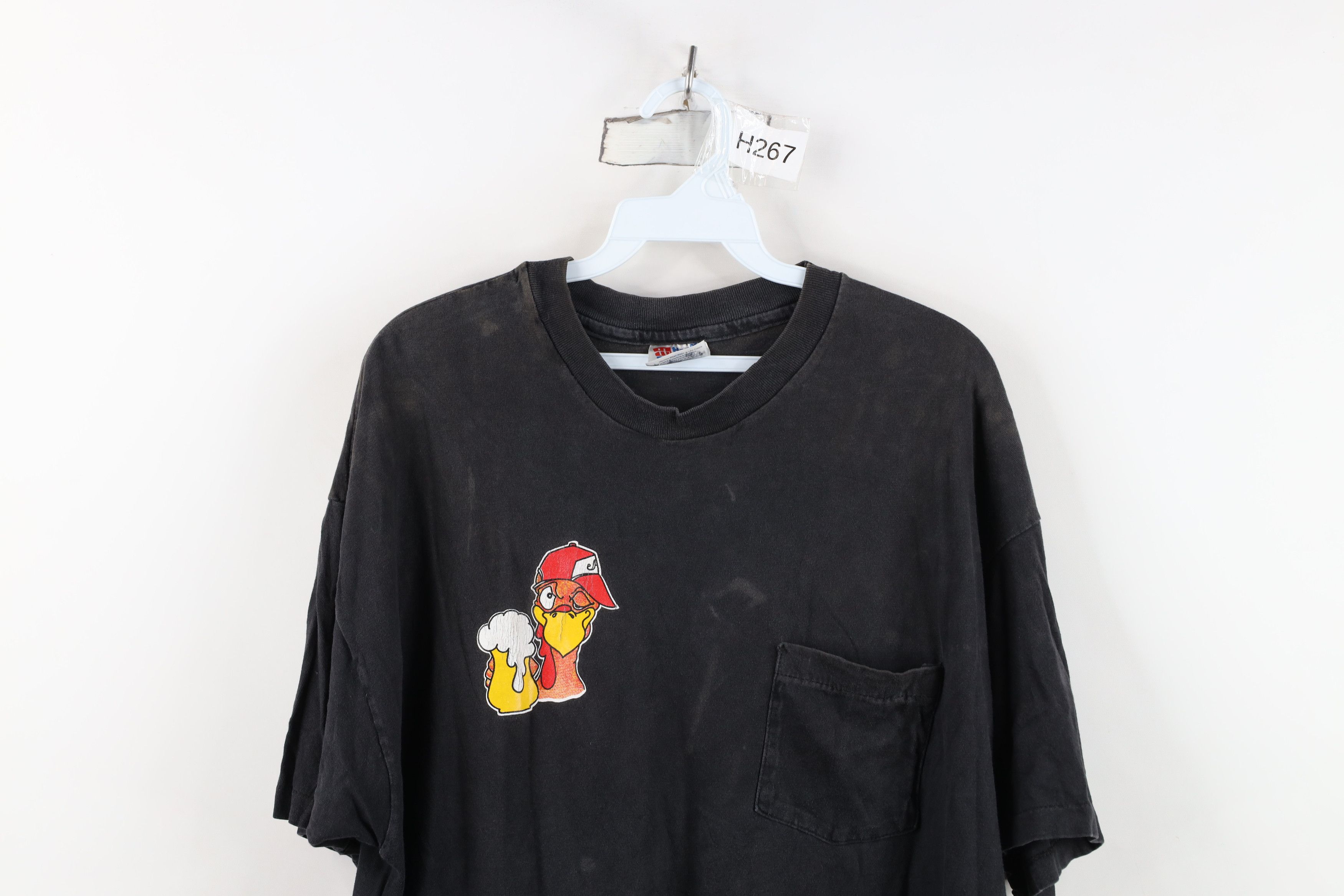 Vintage Vintage 90s Streetwear Tail Wild Turkey Tavern T-Shirt USA Size US XL / EU 56 / 4 - 2 Thumbnail